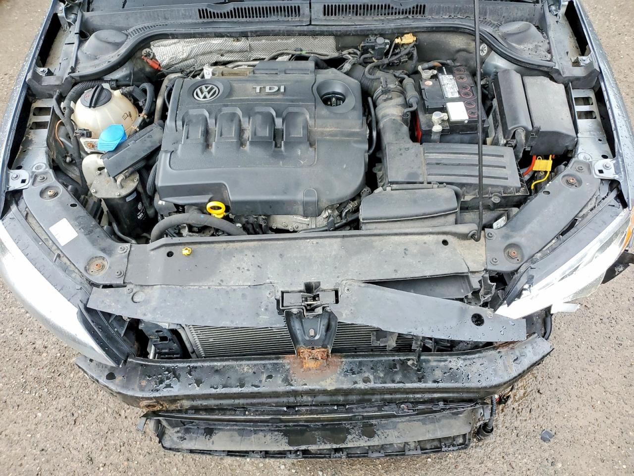 2015 Volkswagen Jetta Tdi Gray vin: 3VWDA7AJ2FM245769