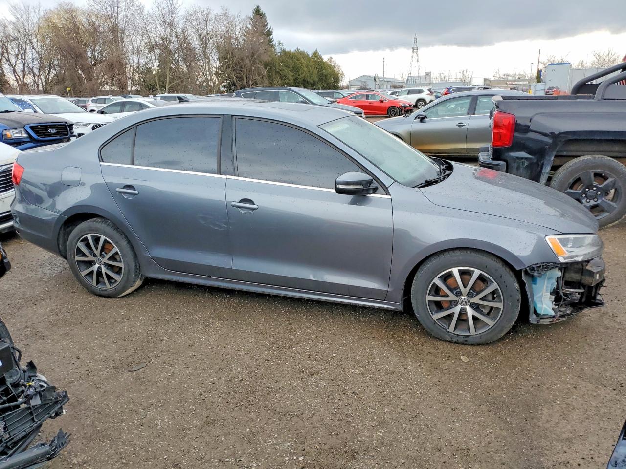 2015 Volkswagen Jetta Tdi Gray vin: 3VWDA7AJ2FM245769