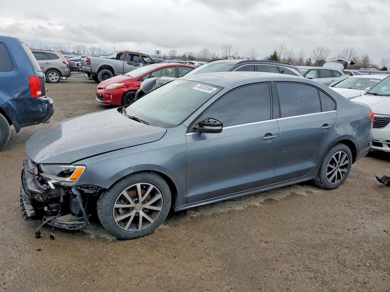 2015 Volkswagen Jetta Tdi Gray vin: 3VWDA7AJ2FM245769