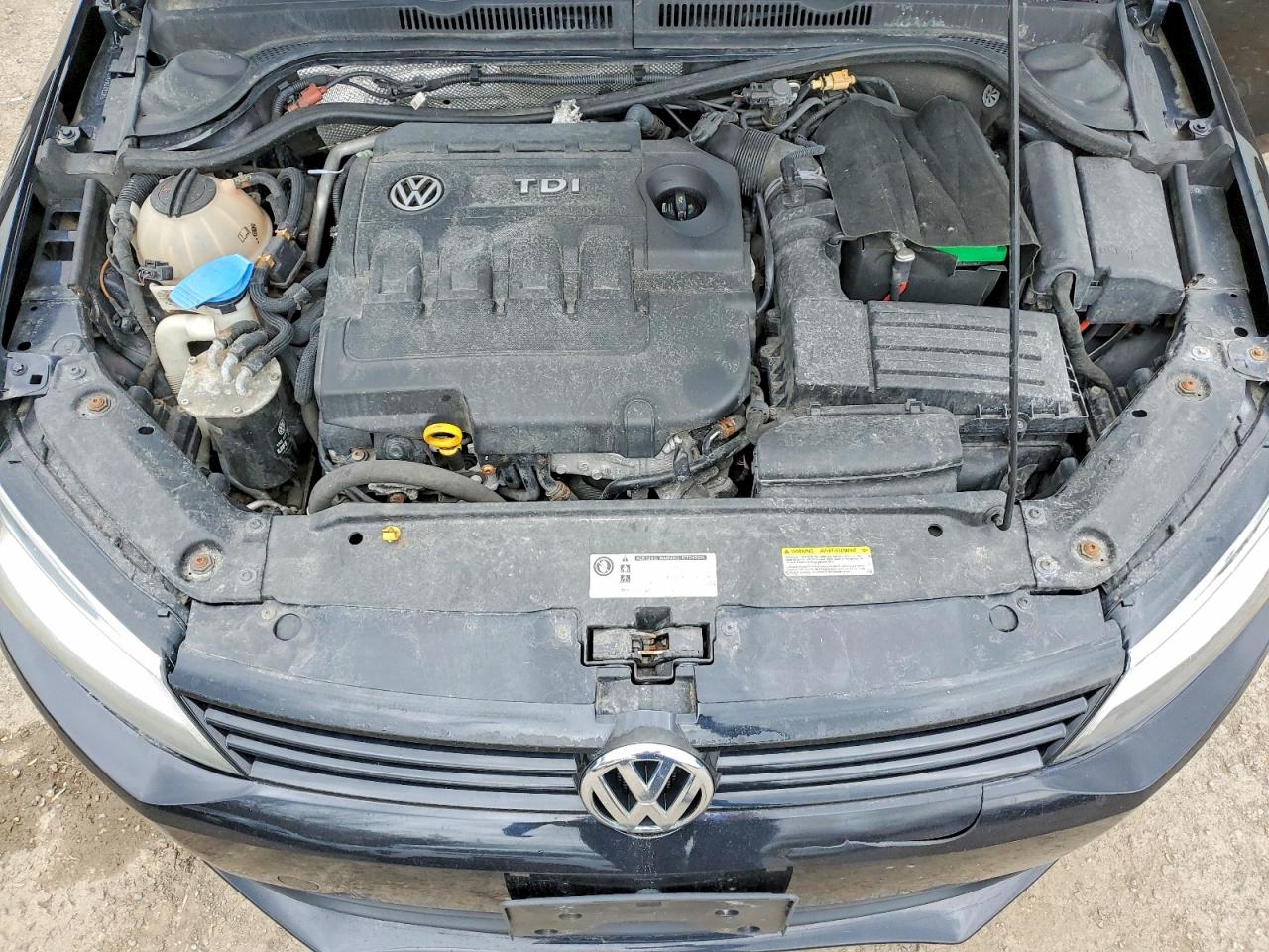 2015 Volkswagen Jetta Tdi Black vin: 3VWDA7AJXFM262285
