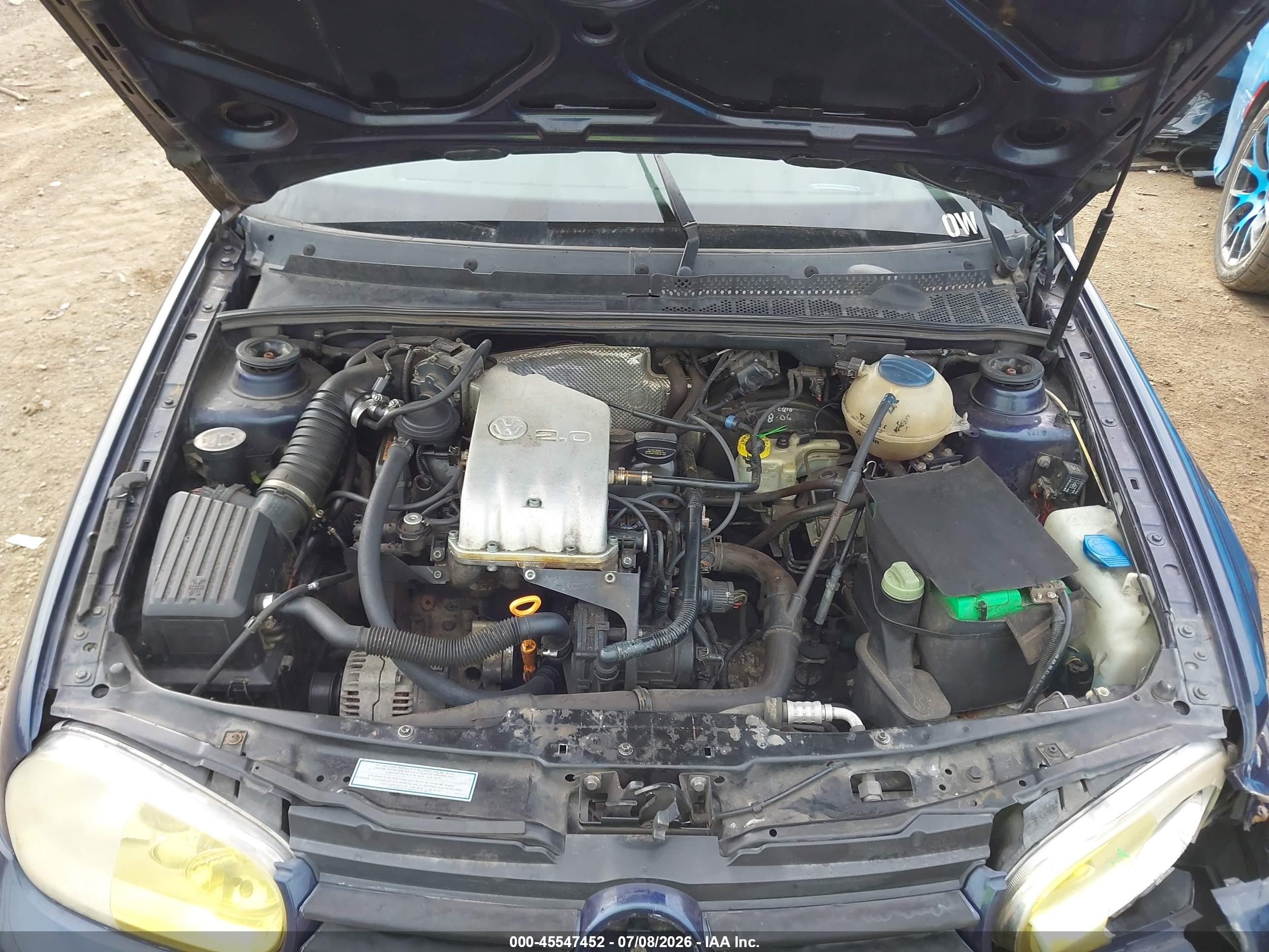 1999 Volkswagen Cabrio Gls Dark Blue vin: 3VWDB61E3XM812695