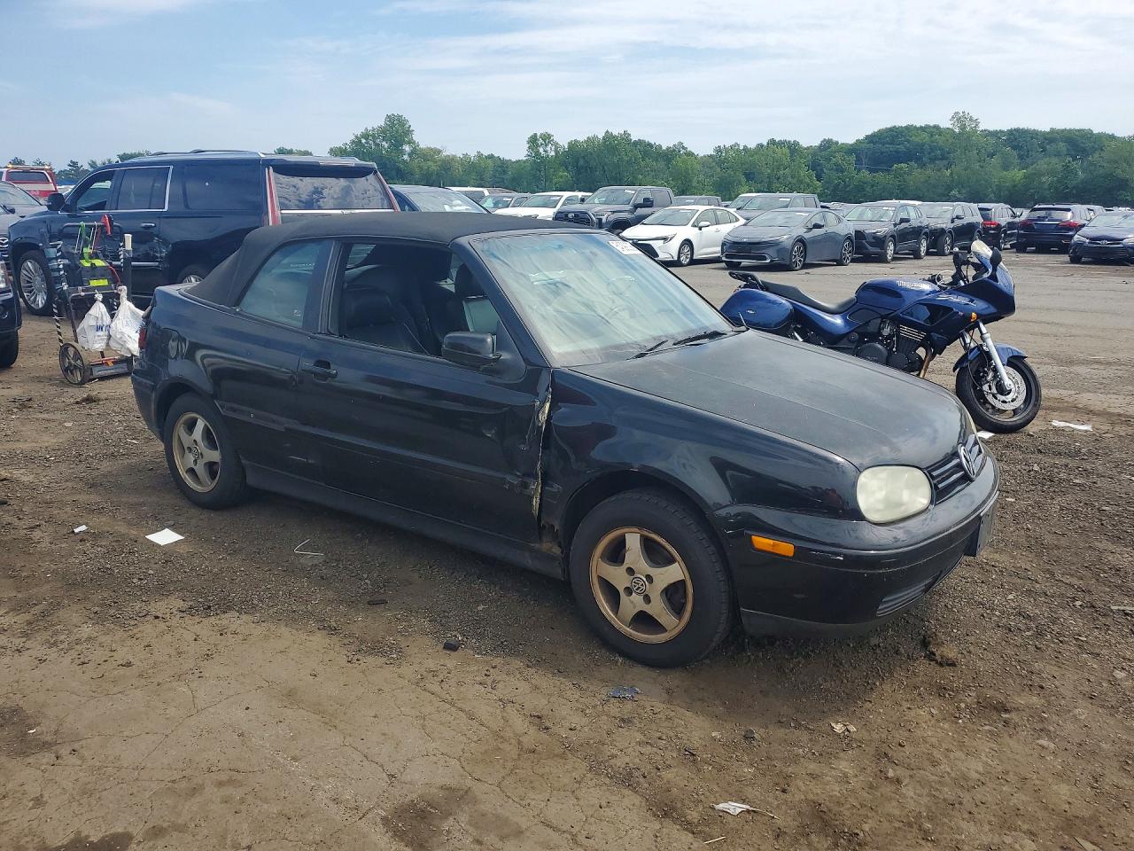 1999 Volkswagen Cabrio Gls Черный vin: 3VWDB61E4XM811538