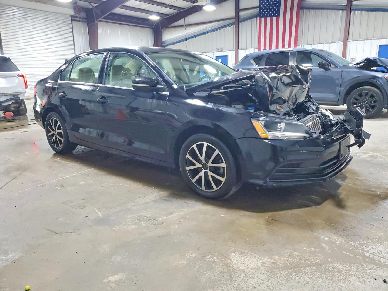 2017 Volkswagen Jetta Se Black vin: 3VWDB7AJ1HM368690