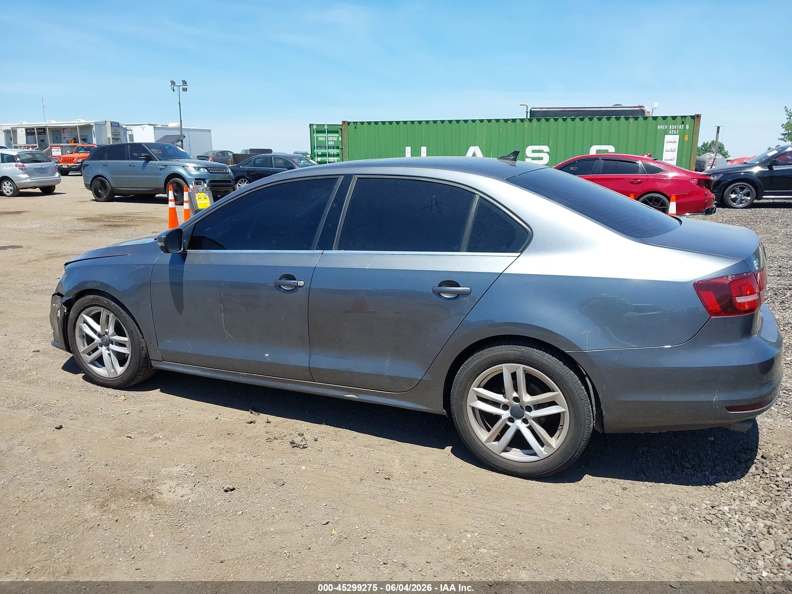 2017 Volkswagen Jetta 1.4t Se Серый vin: 3VWDB7AJ2HM408534