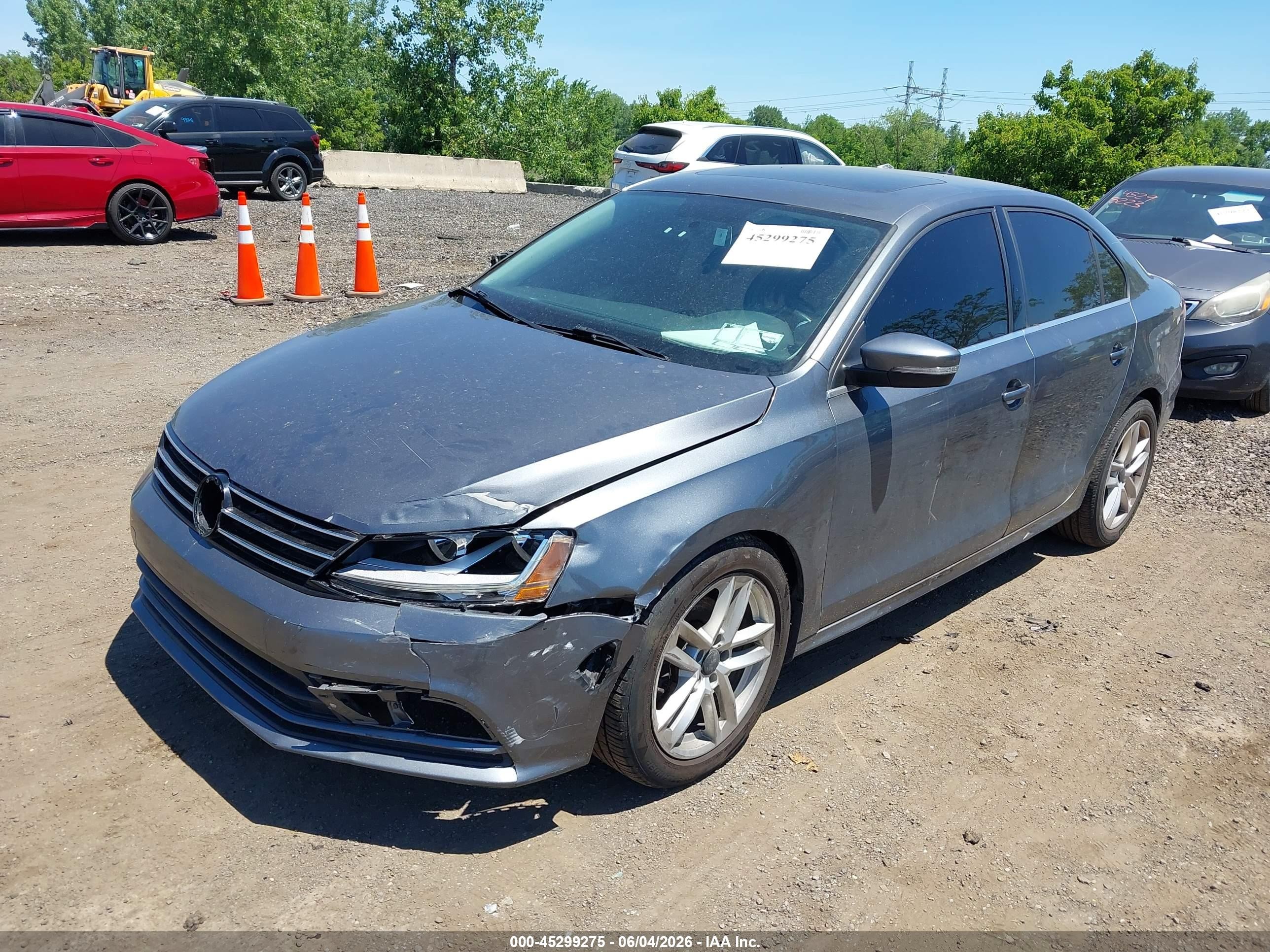 2017 Volkswagen Jetta 1.4t Se Серый vin: 3VWDB7AJ2HM408534