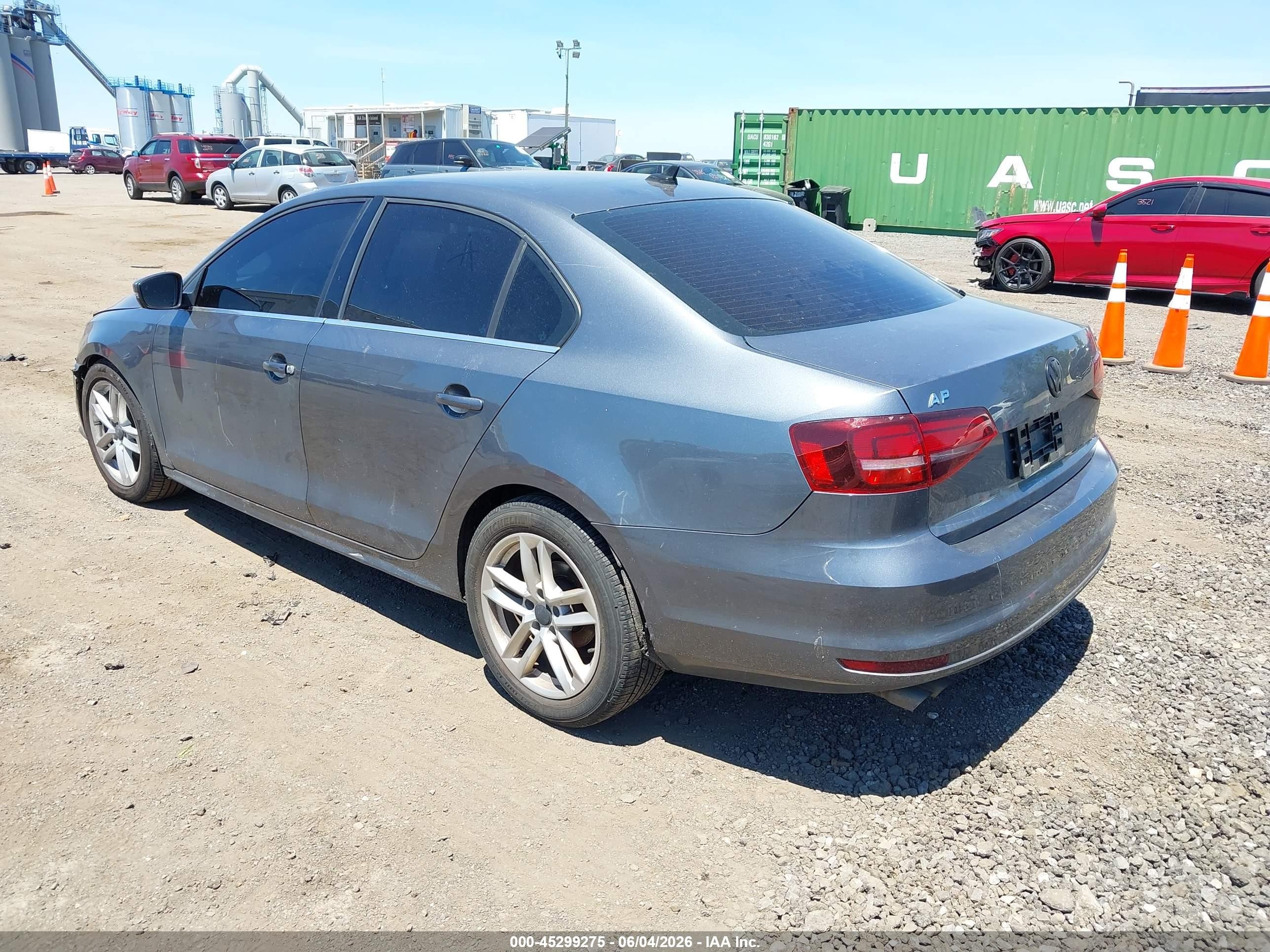 2017 Volkswagen Jetta 1.4t Se Серый vin: 3VWDB7AJ2HM408534