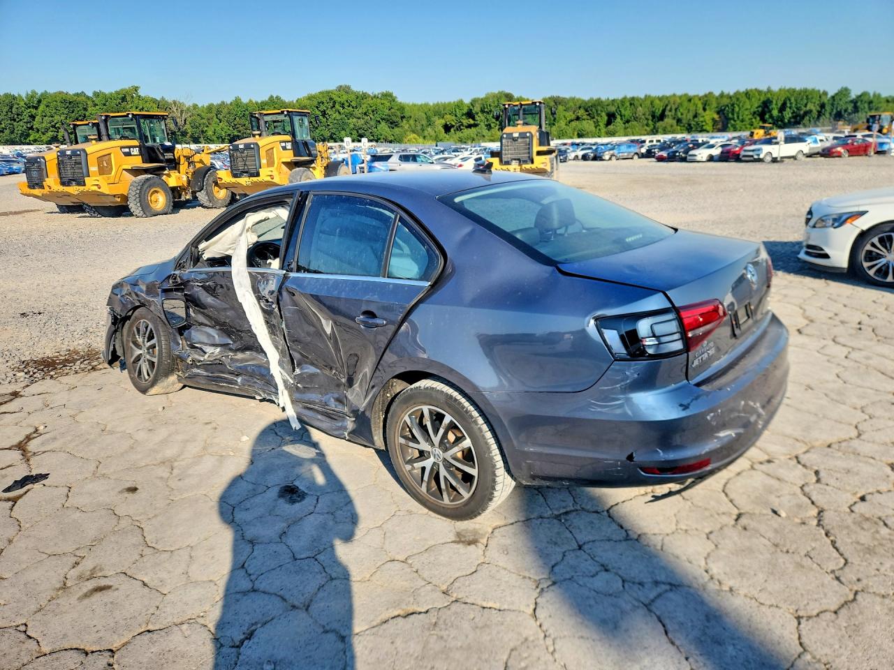 2018 Volkswagen Jetta Se Gray vin: 3VWDB7AJ3JM251702