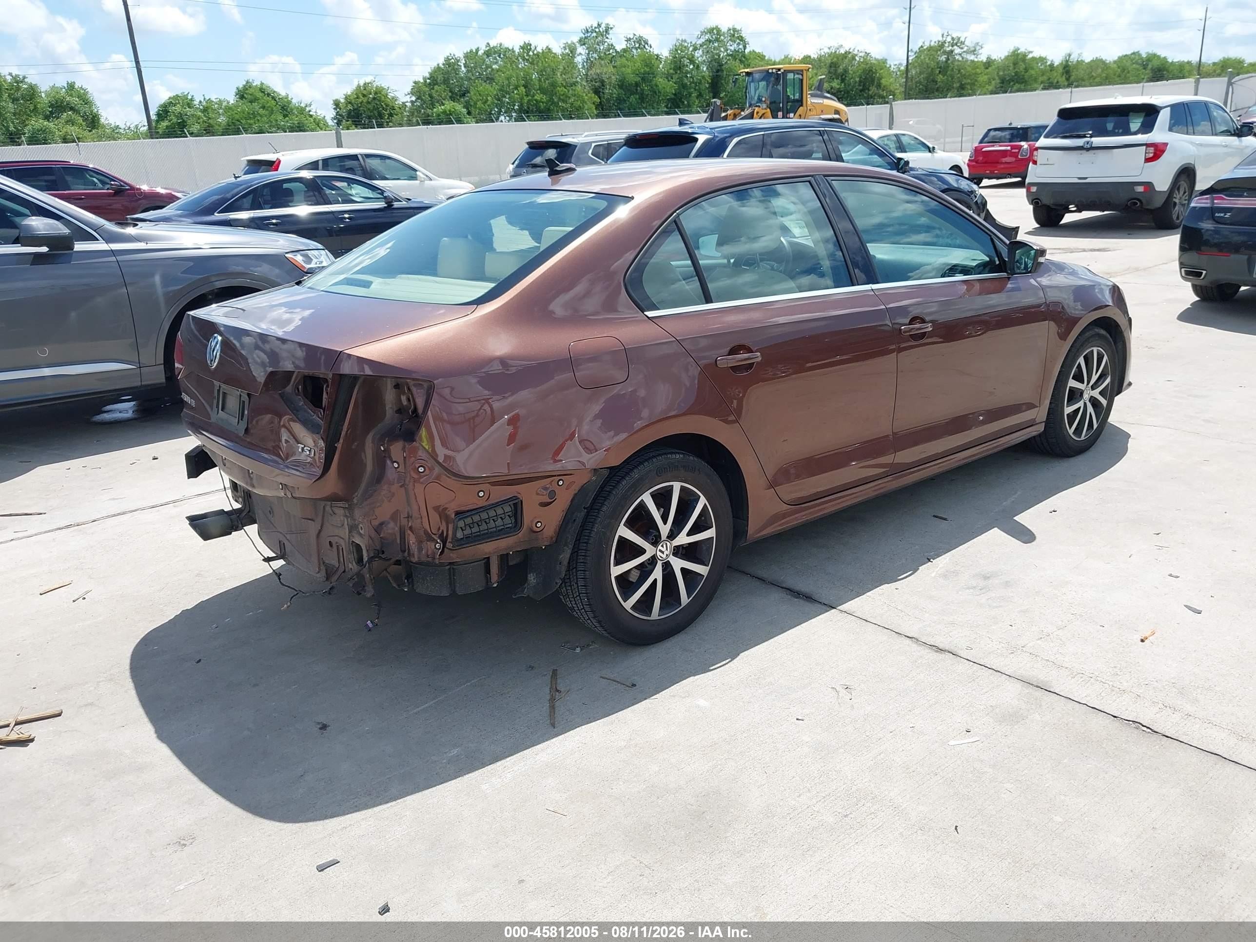 2017 Volkswagen Jetta 1.4t Se Коричневый vin: 3VWDB7AJ5HM241392