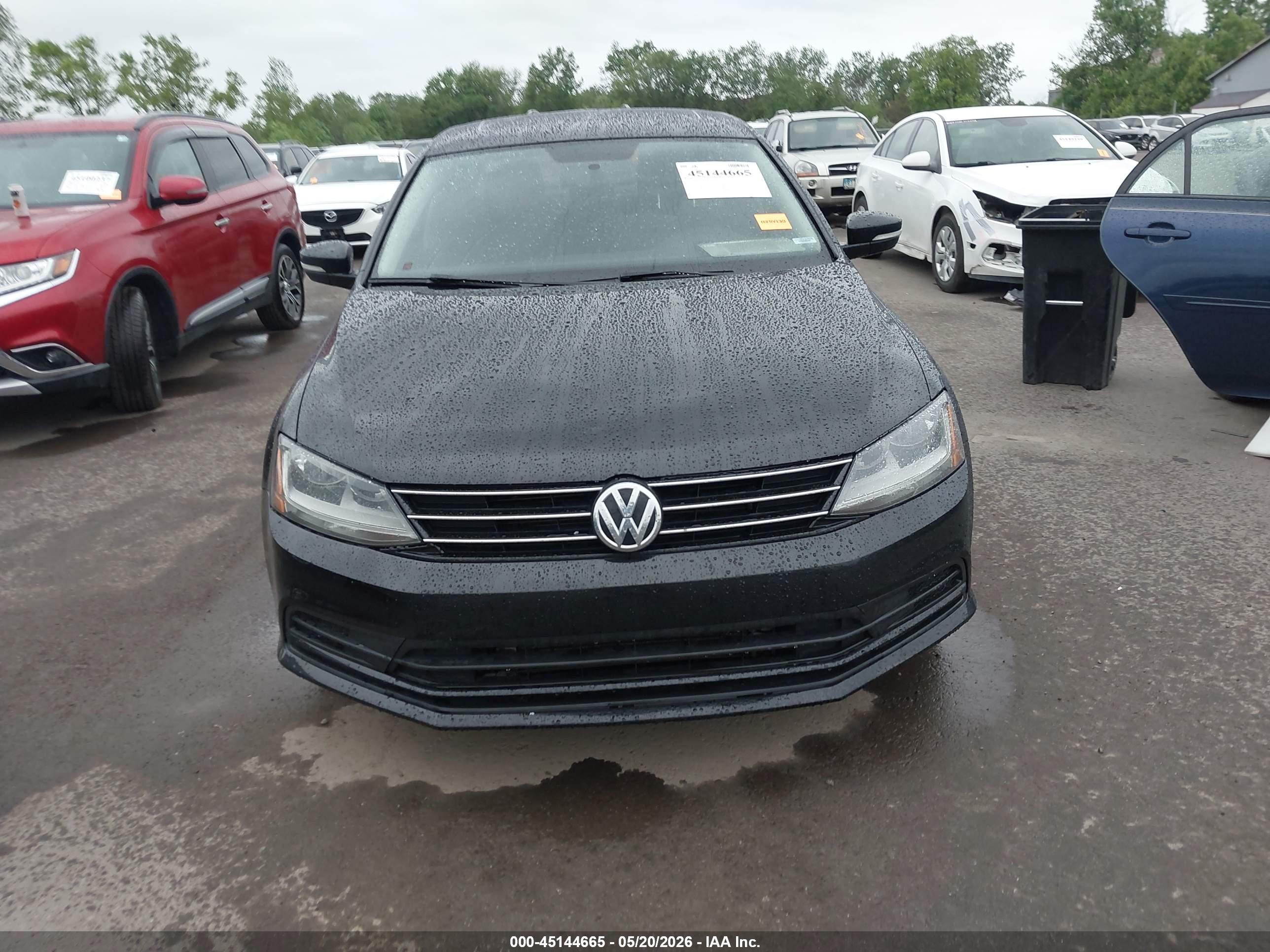 2017 Volkswagen Jetta 1.4t Se Black vin: 3VWDB7AJ6HM242261