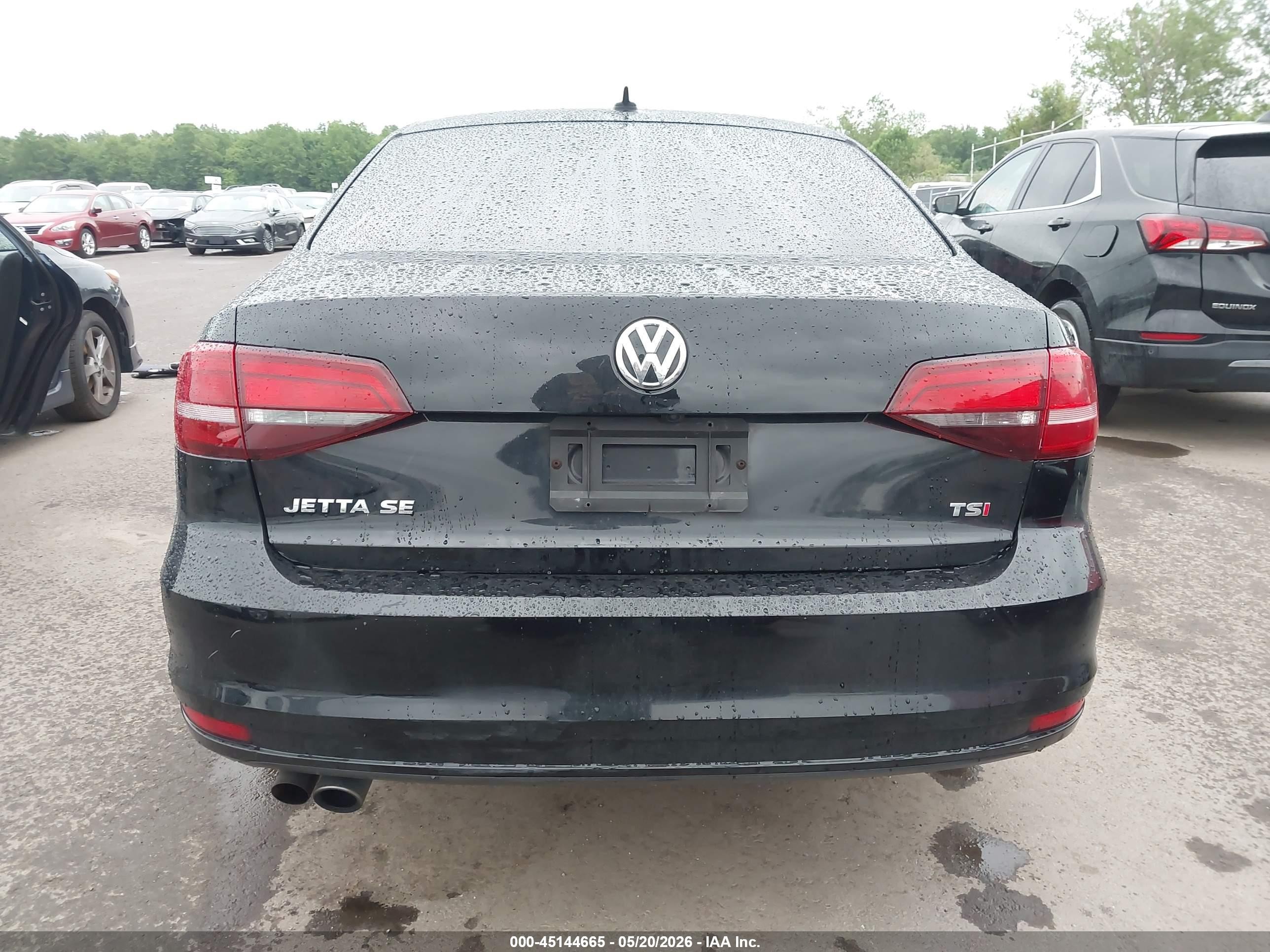 2017 Volkswagen Jetta 1.4t Se Black vin: 3VWDB7AJ6HM242261