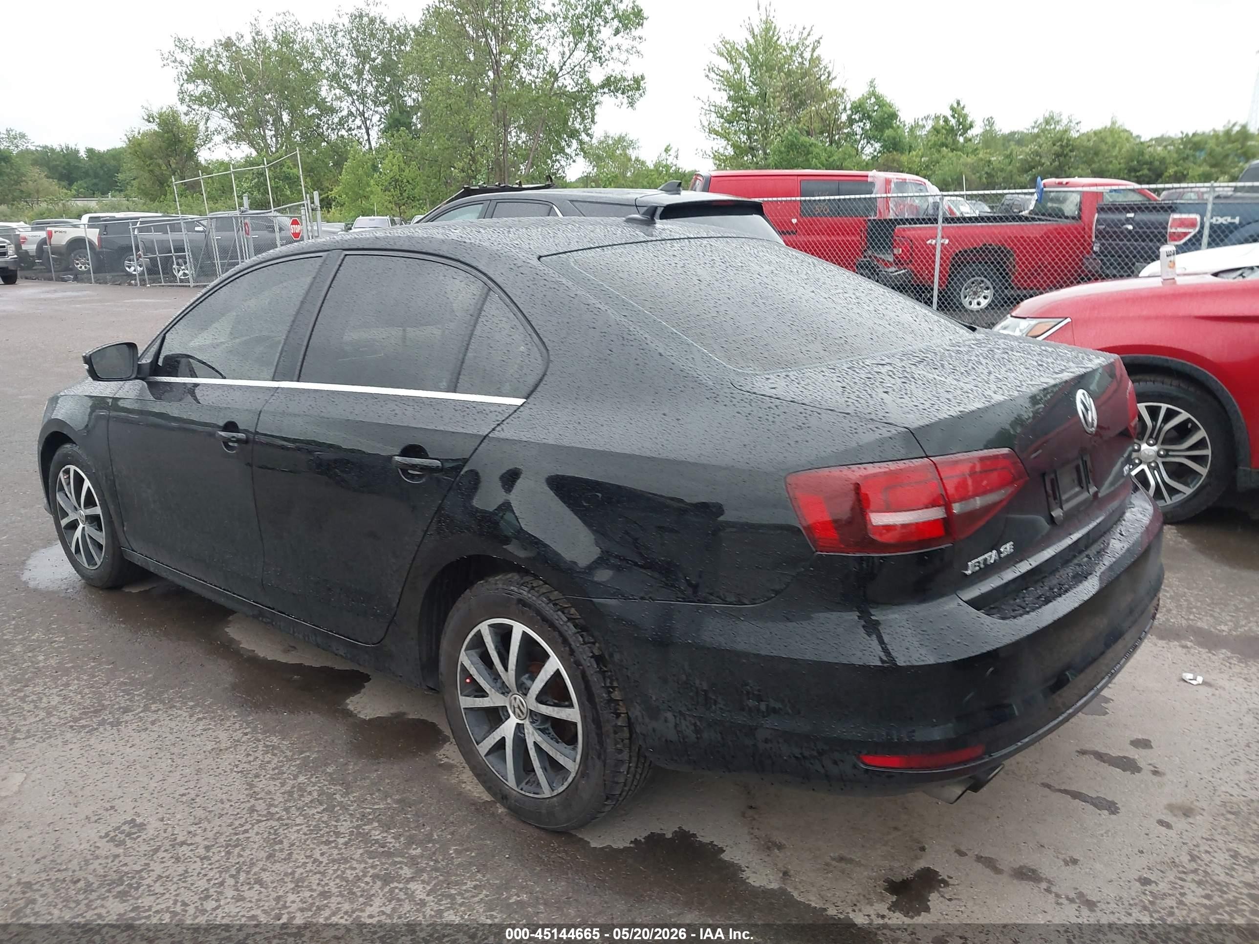 2017 Volkswagen Jetta 1.4t Se Black vin: 3VWDB7AJ6HM242261