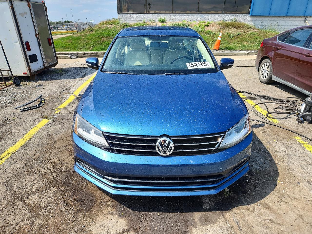 2017 Volkswagen Jetta Se Blue vin: 3VWDB7AJ6HM383699