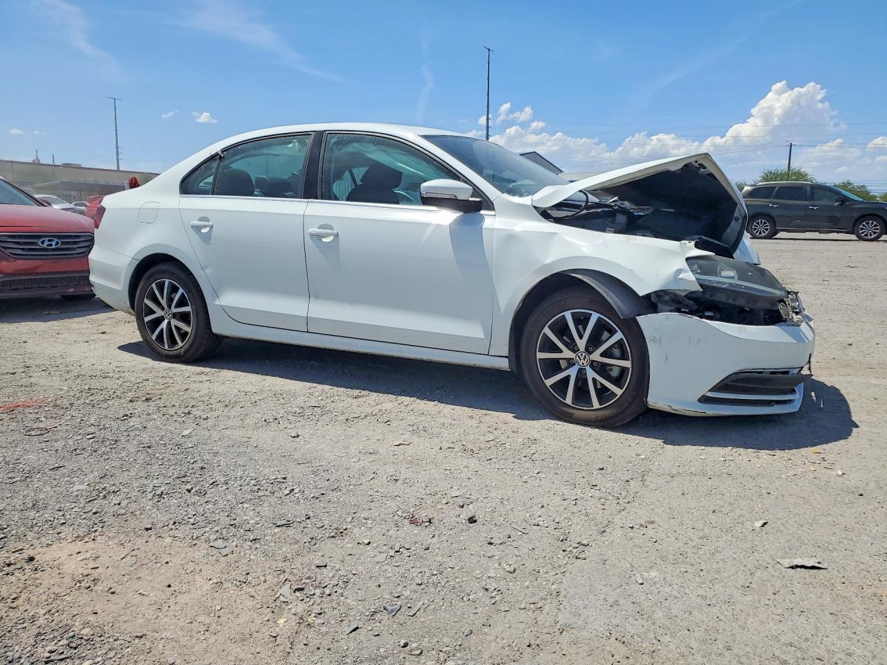 2017 Volkswagen Jetta Se White vin: 3VWDB7AJ7HM393979
