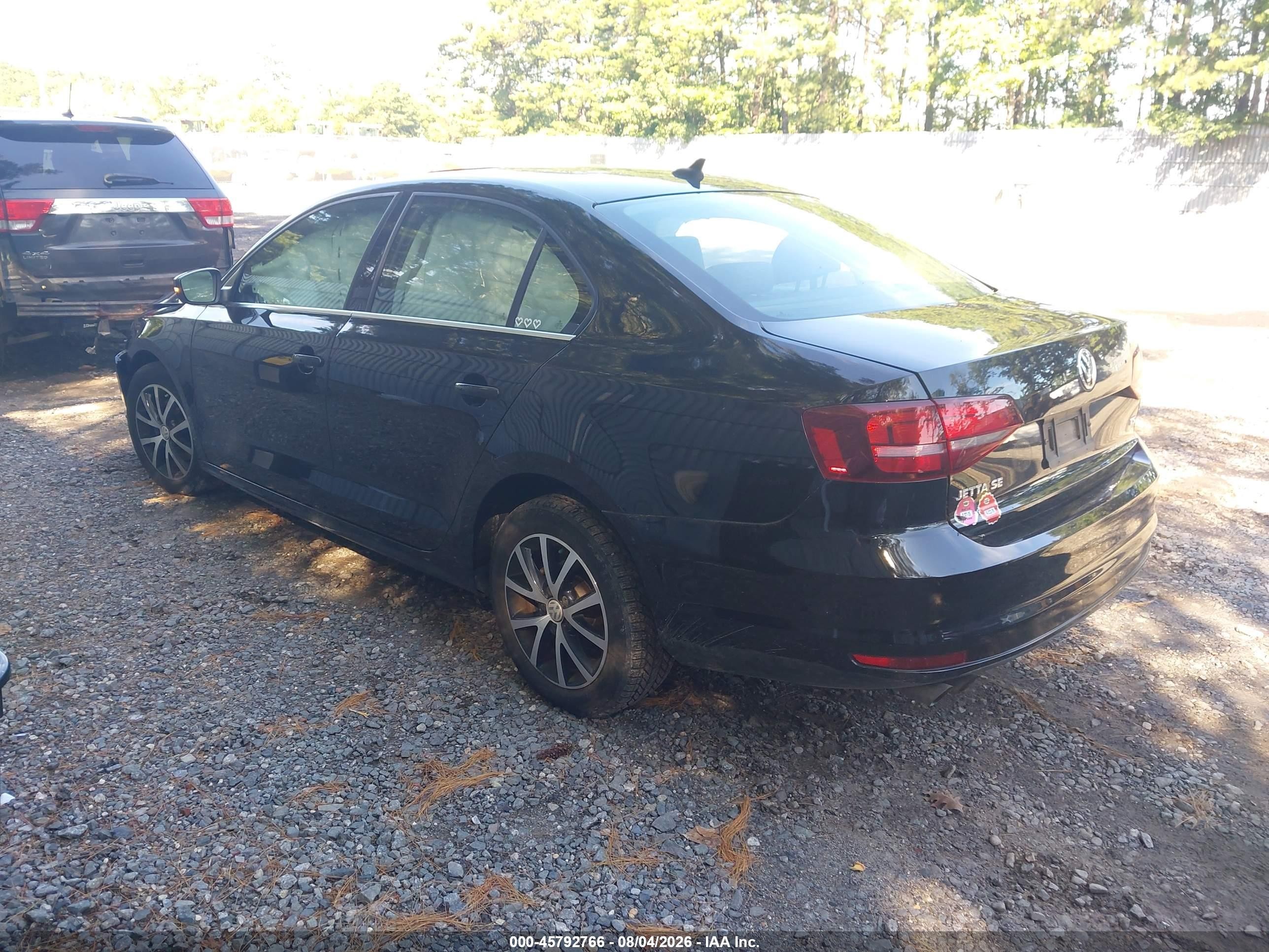 2018 Volkswagen Jetta 1.4t Se/1.4t Wolfsburg Edition Черный vin: 3VWDB7AJ7JM249693