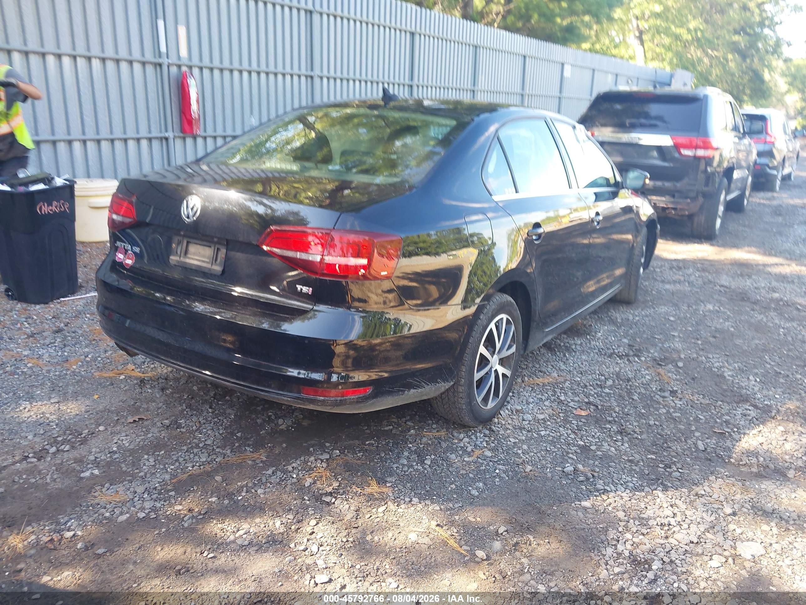 2018 Volkswagen Jetta 1.4t Se/1.4t Wolfsburg Edition Черный vin: 3VWDB7AJ7JM249693