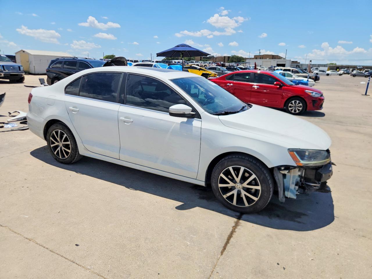 2017 Volkswagen Jetta Se White vin: 3VWDB7AJ8HM313136