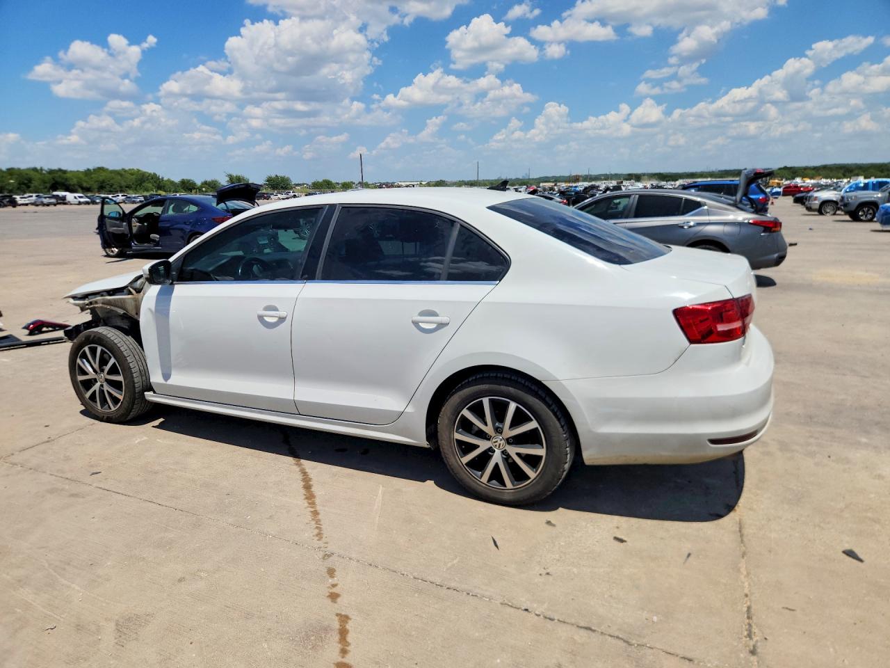 2017 Volkswagen Jetta Se White vin: 3VWDB7AJ8HM313136
