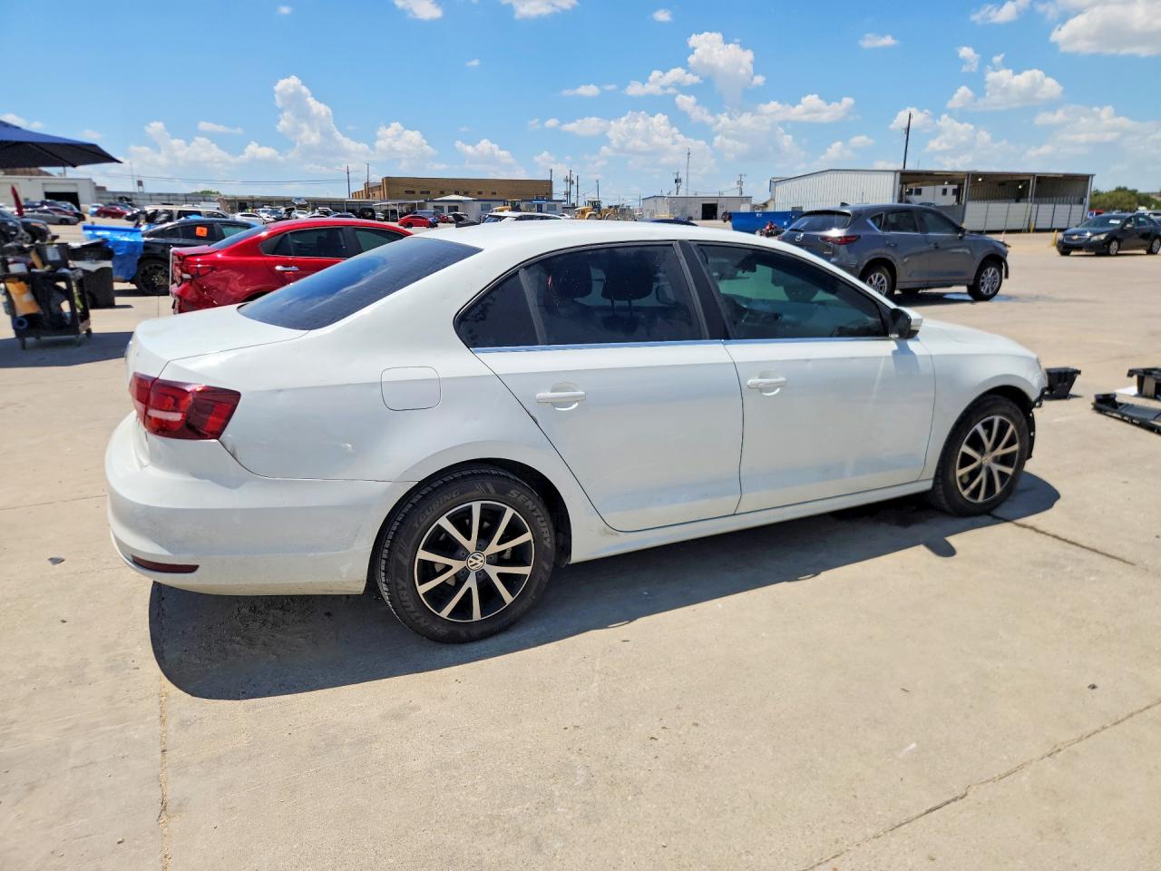2017 Volkswagen Jetta Se White vin: 3VWDB7AJ8HM313136