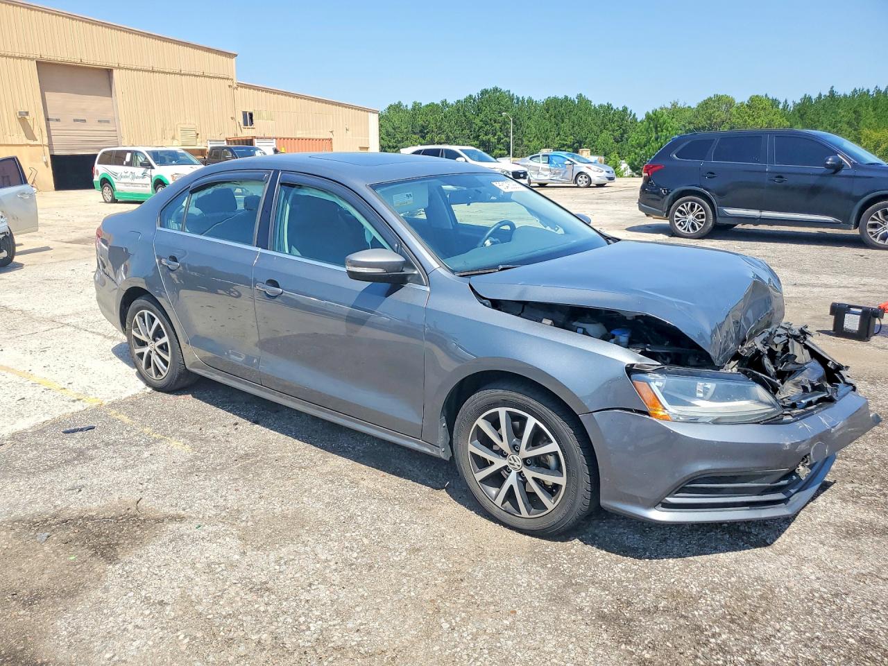 2017 Volkswagen Jetta Se Gray vin: 3VWDB7AJ9HM202613