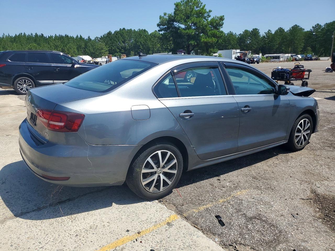 2017 Volkswagen Jetta Se Gray vin: 3VWDB7AJ9HM202613