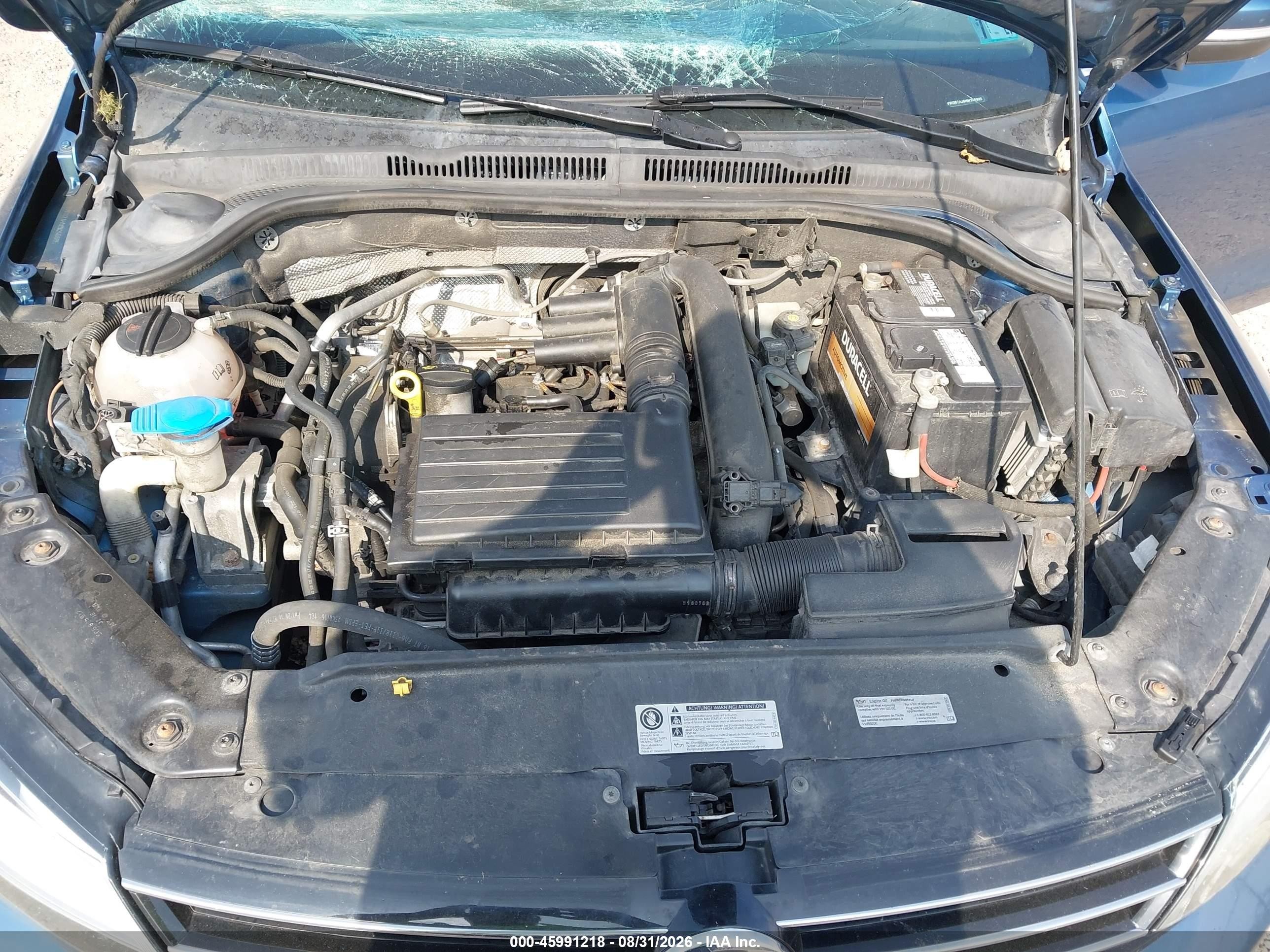 2017 Volkswagen Jetta 1.4t Se Blue vin: 3VWDB7AJ9HM245865