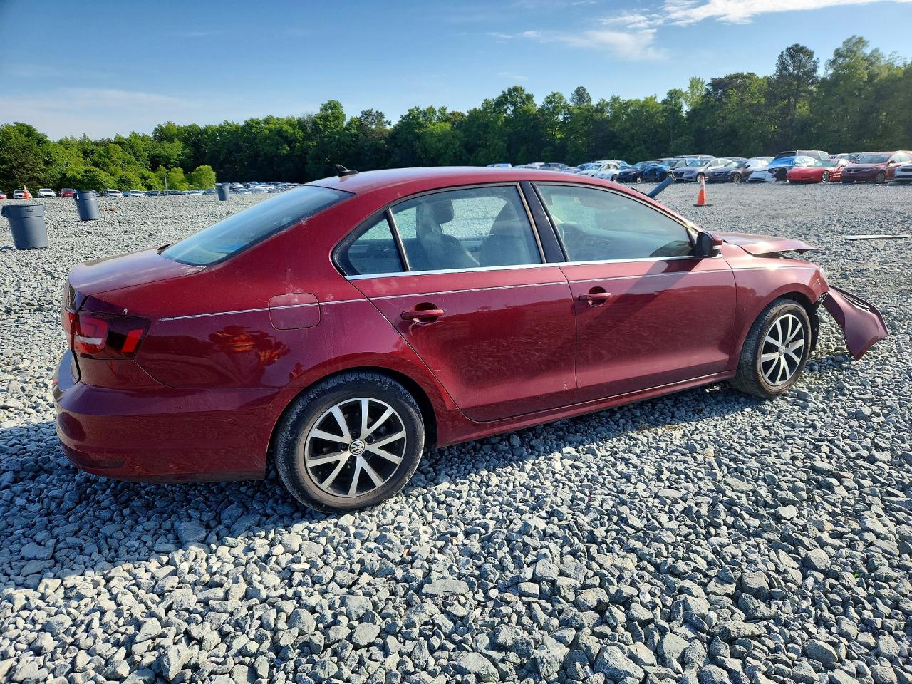 2017 Volkswagen Jetta Se Burgundy vin: 3VWDB7AJ9HM314490