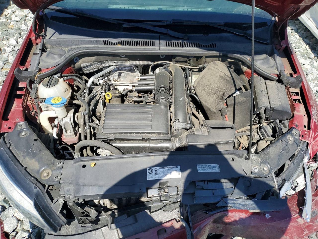 2017 Volkswagen Jetta Se Burgundy vin: 3VWDB7AJ9HM314490