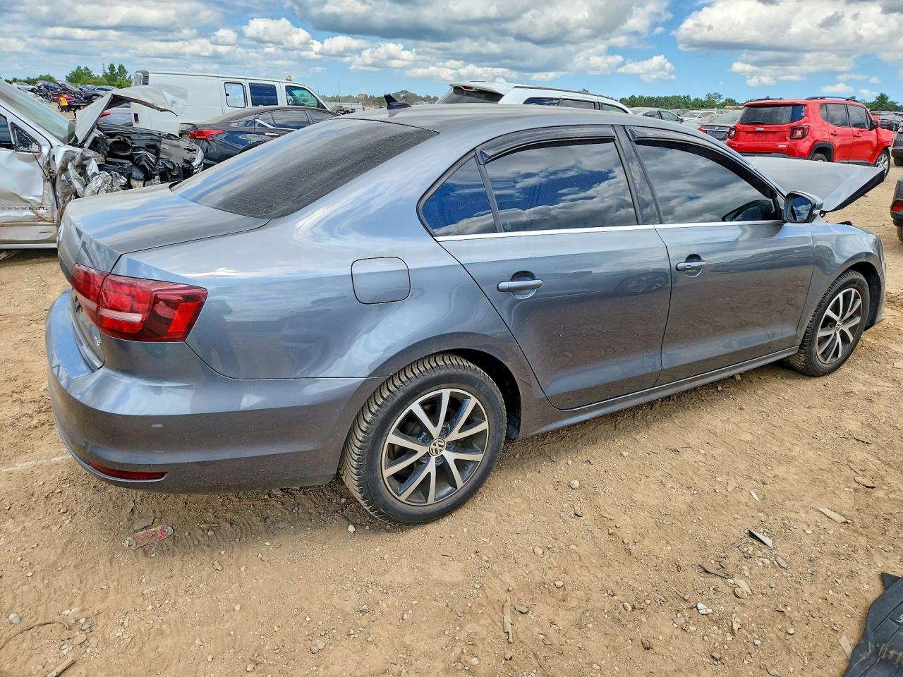 2017 Volkswagen Jetta Se Gray vin: 3VWDB7AJXHM221266