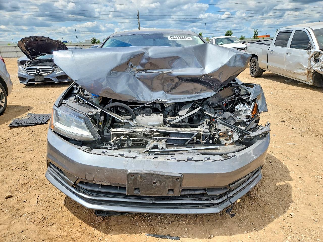 2017 Volkswagen Jetta Se Gray vin: 3VWDB7AJXHM221266