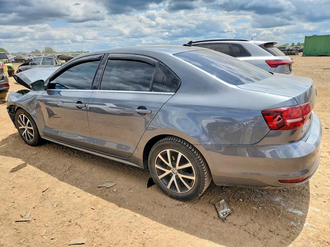 2017 Volkswagen Jetta Se Gray vin: 3VWDB7AJXHM221266