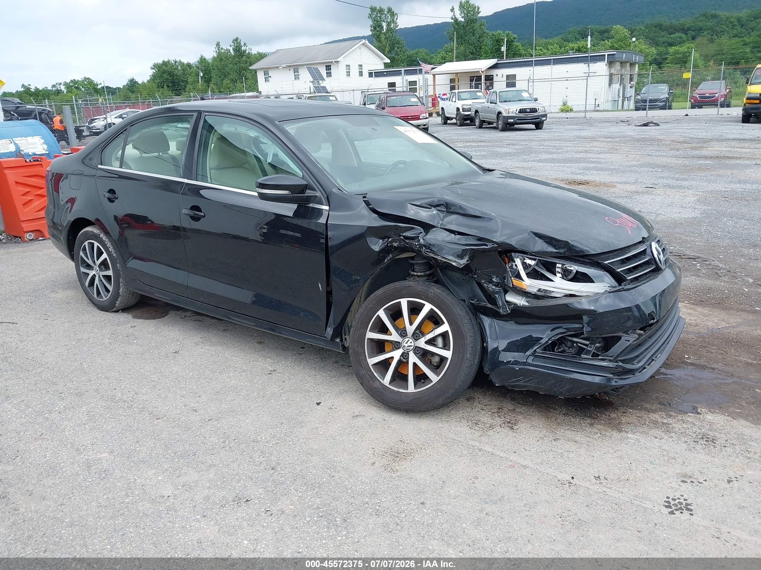 2017 Volkswagen Jetta 1.4t Se Black vin: 3VWDB7AJXHM275277