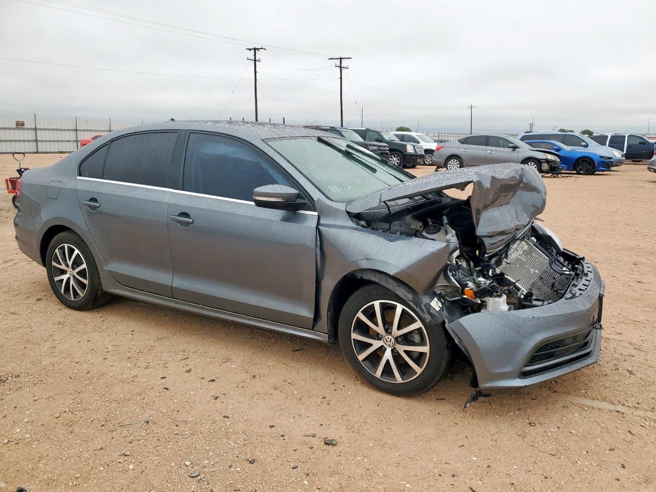2018 Volkswagen Jetta Se Серый vin: 3VWDB7AJXJM248067