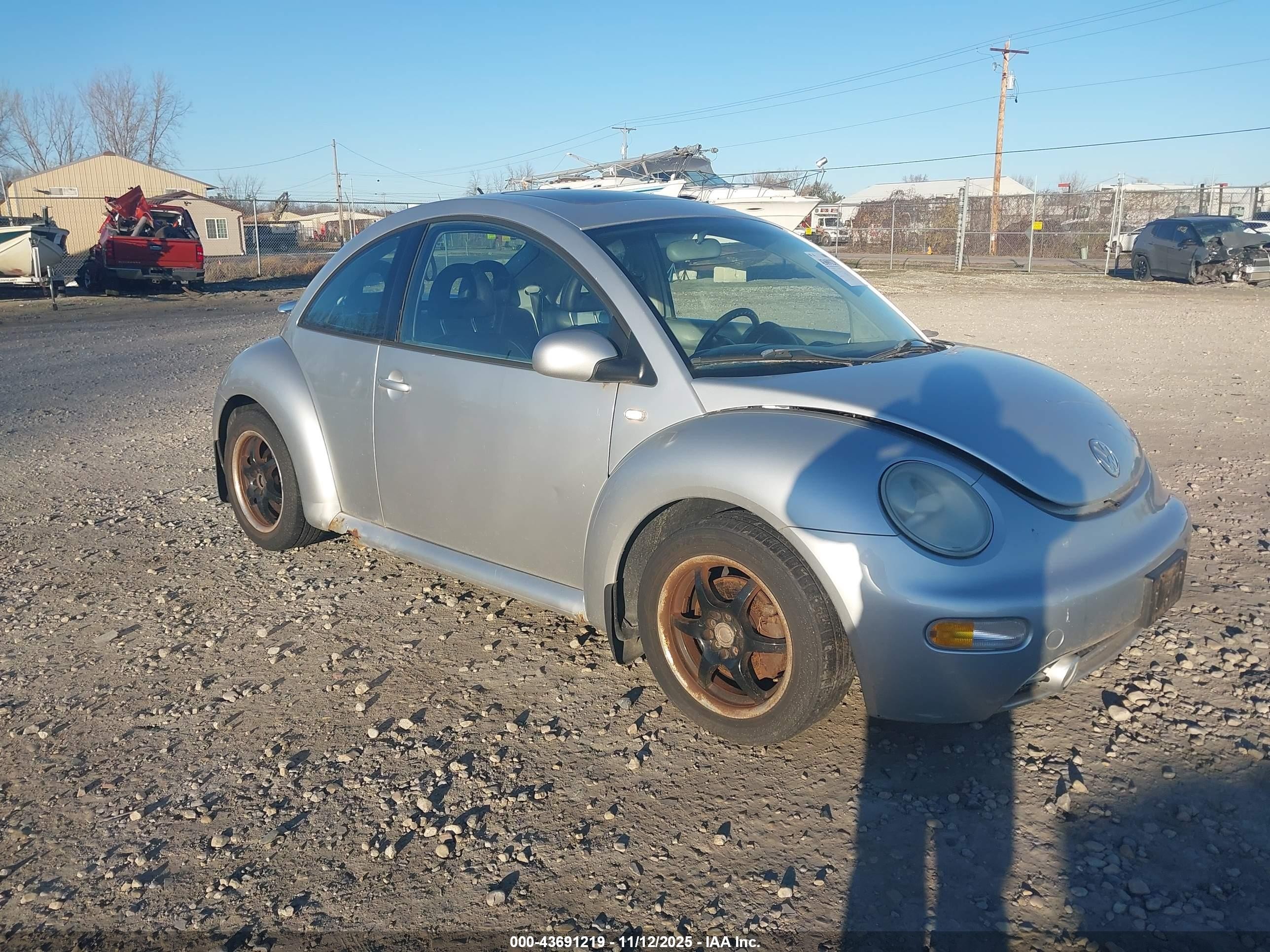 2001 Volkswagen New Beetle Glx Серебряный vin: 3VWDC21C61M428325