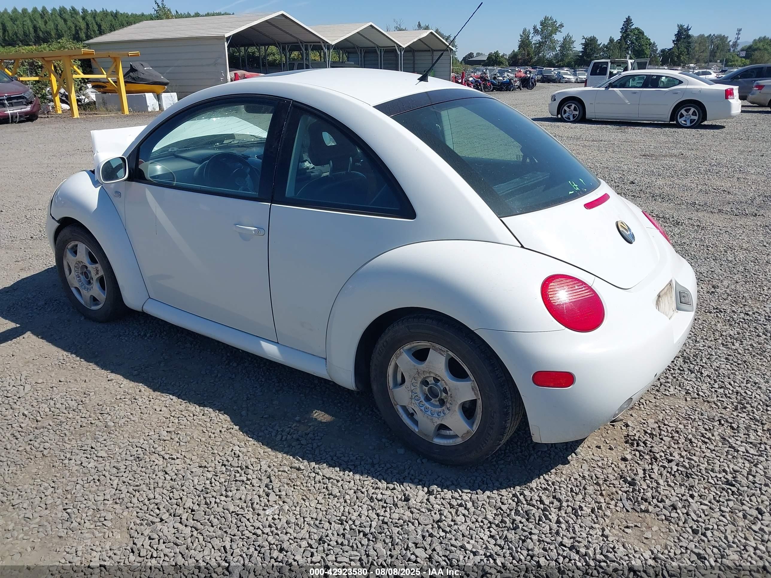 2001 Volkswagen New Beetle Glx White vin: 3VWDC21C71M413235