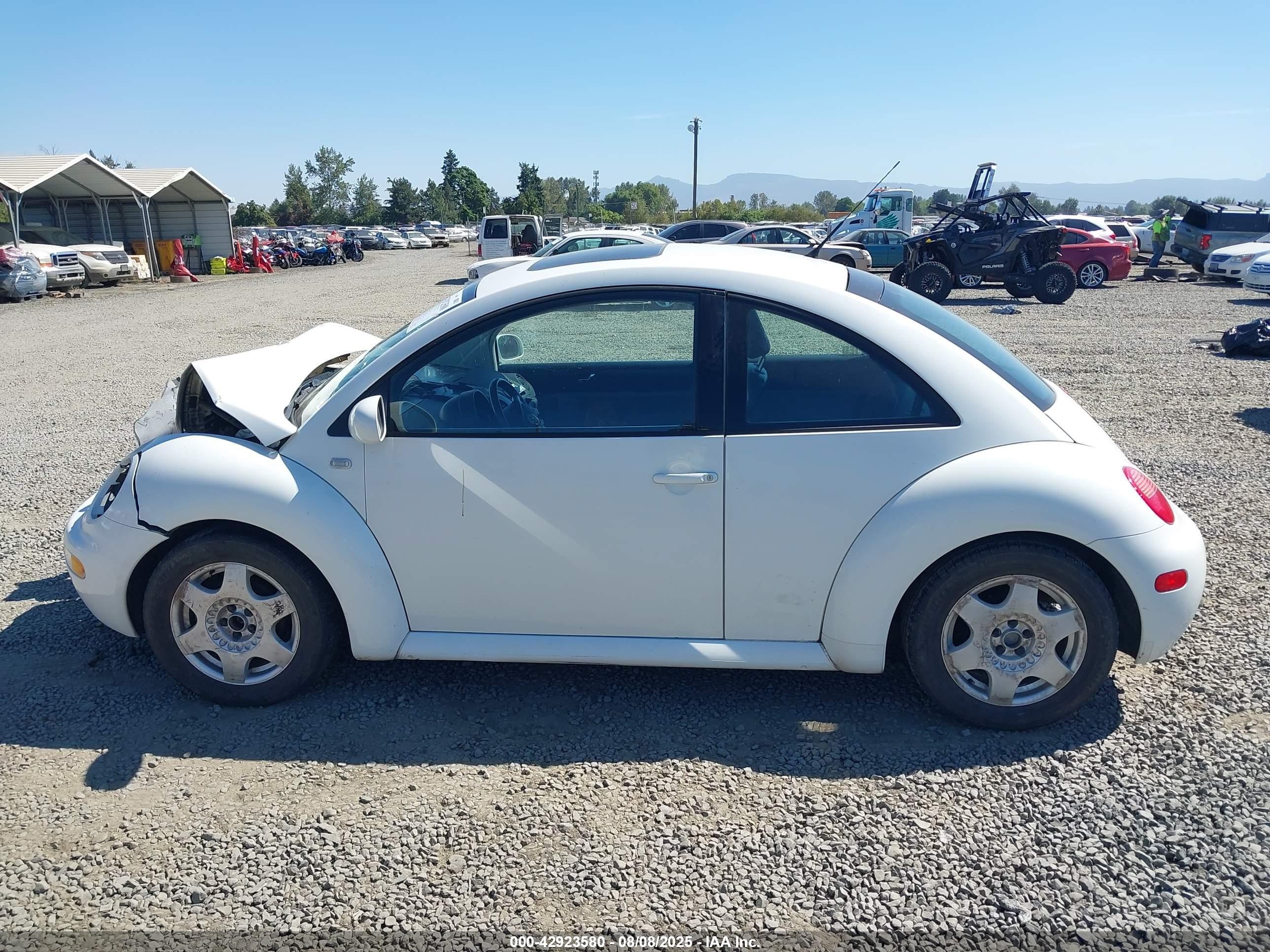 2001 Volkswagen New Beetle Glx White vin: 3VWDC21C71M413235