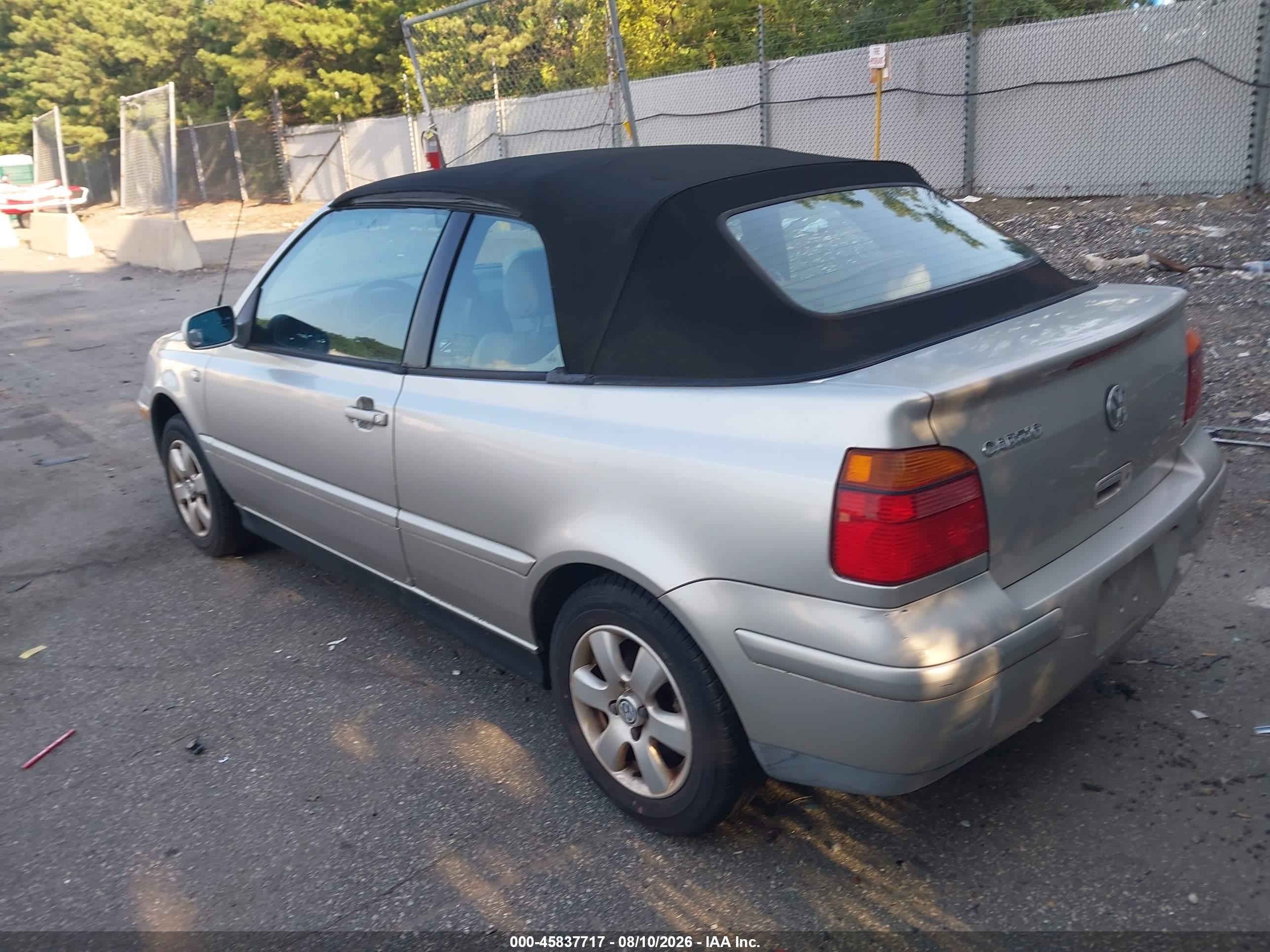 2001 Volkswagen Cabrio Glx Beige vin: 3VWDC21V1M805905 