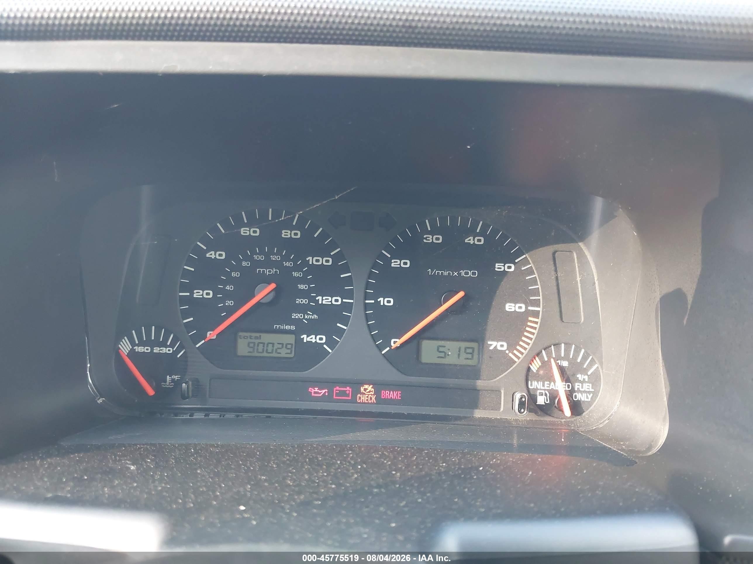 2001 Volkswagen Cabrio Glx Красный vin: 3VWDC21V21M807260