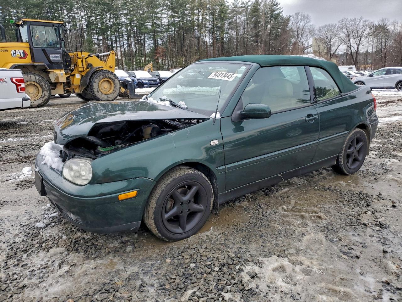 2002 Volkswagen Cabrio Glx Green vin: 3VWDC21V22M804537