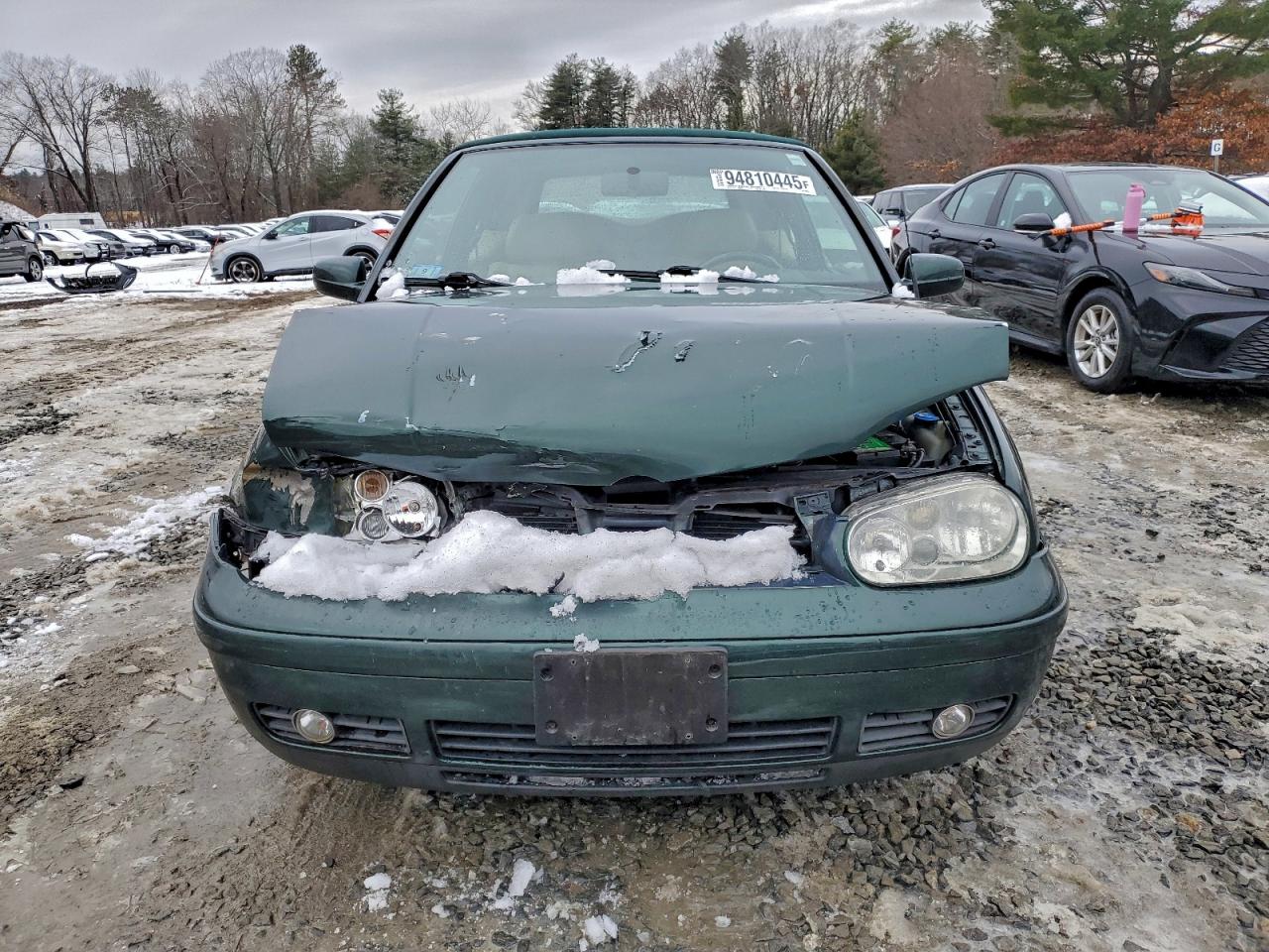 2002 Volkswagen Cabrio Glx Green vin: 3VWDC21V22M804537