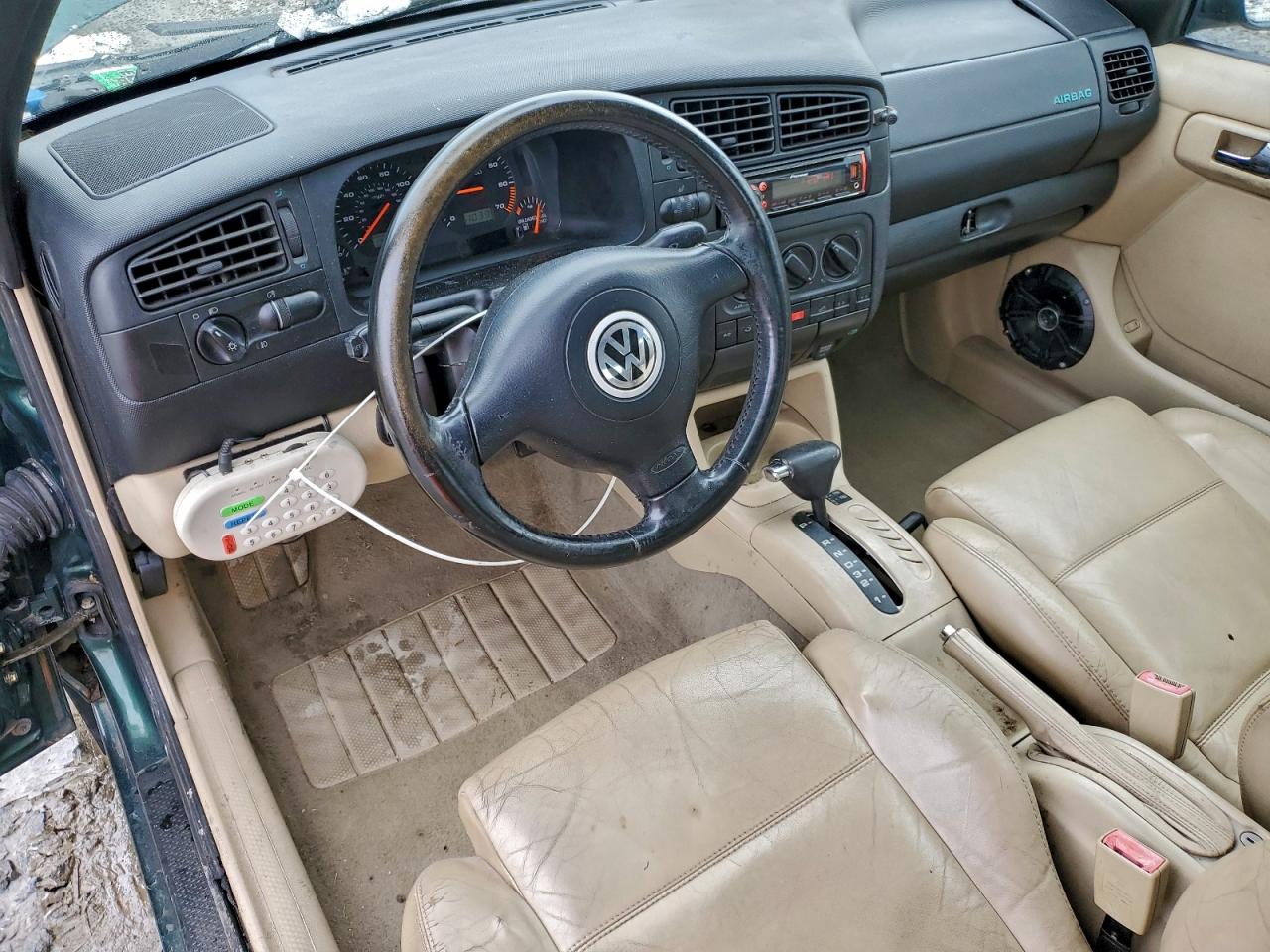 2002 Volkswagen Cabrio Glx Green vin: 3VWDC21V22M804537