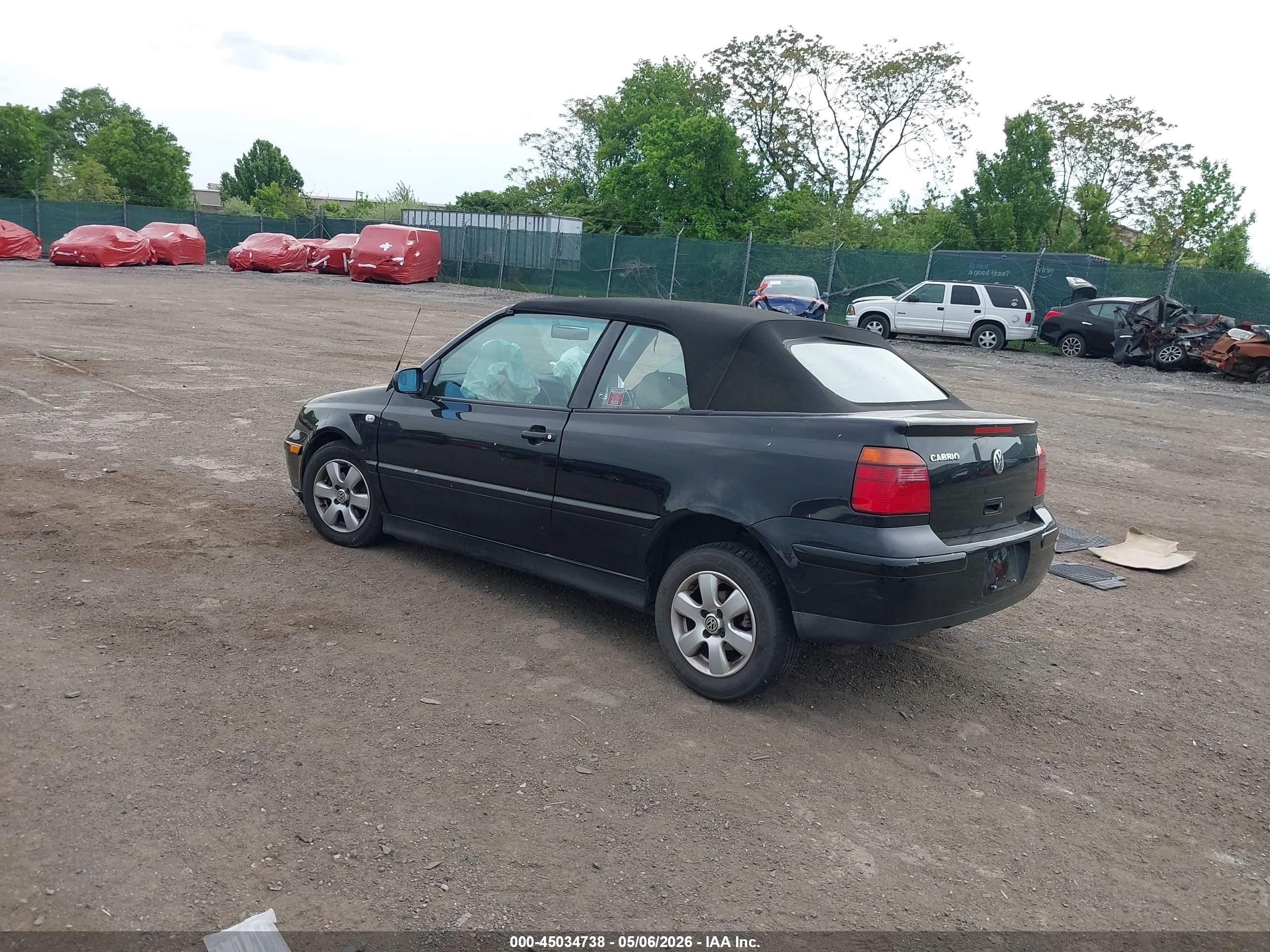 2002 Volkswagen Cabrio Glx Черный vin: 3VWDC21V32M801209
