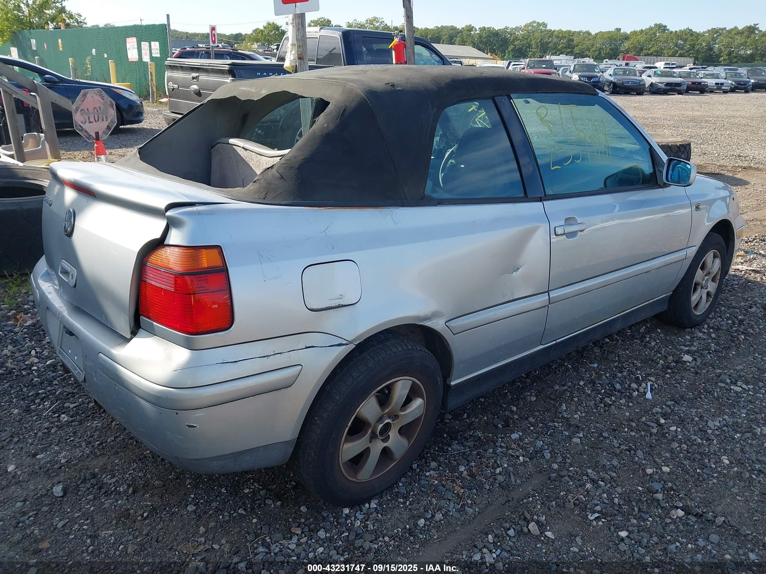 2002 Volkswagen Cabrio Glx Серый vin: 3VWDC21V32M811464