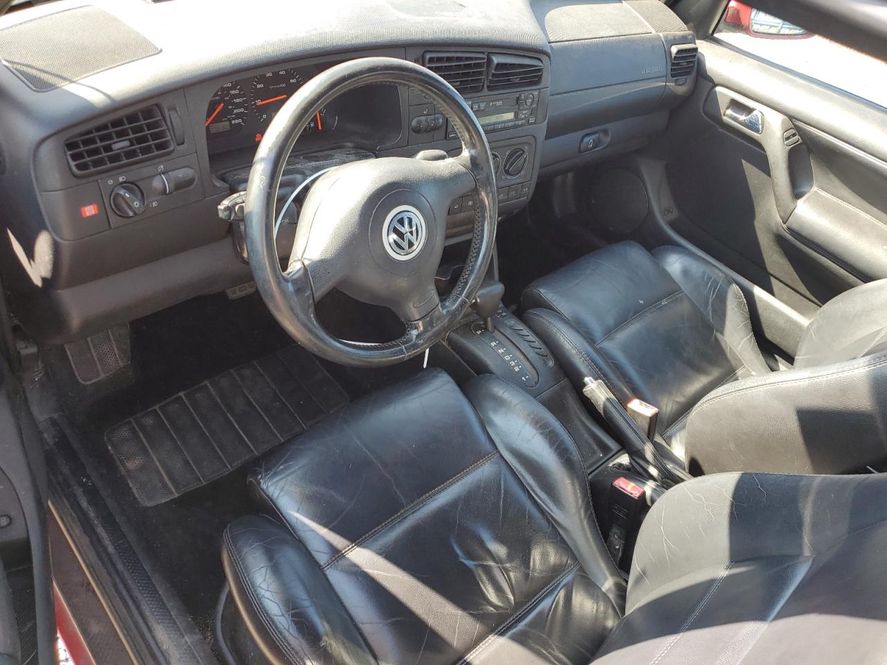 2002 Volkswagen Cabrio Glx Red vin: 3VWDC21V52M810879