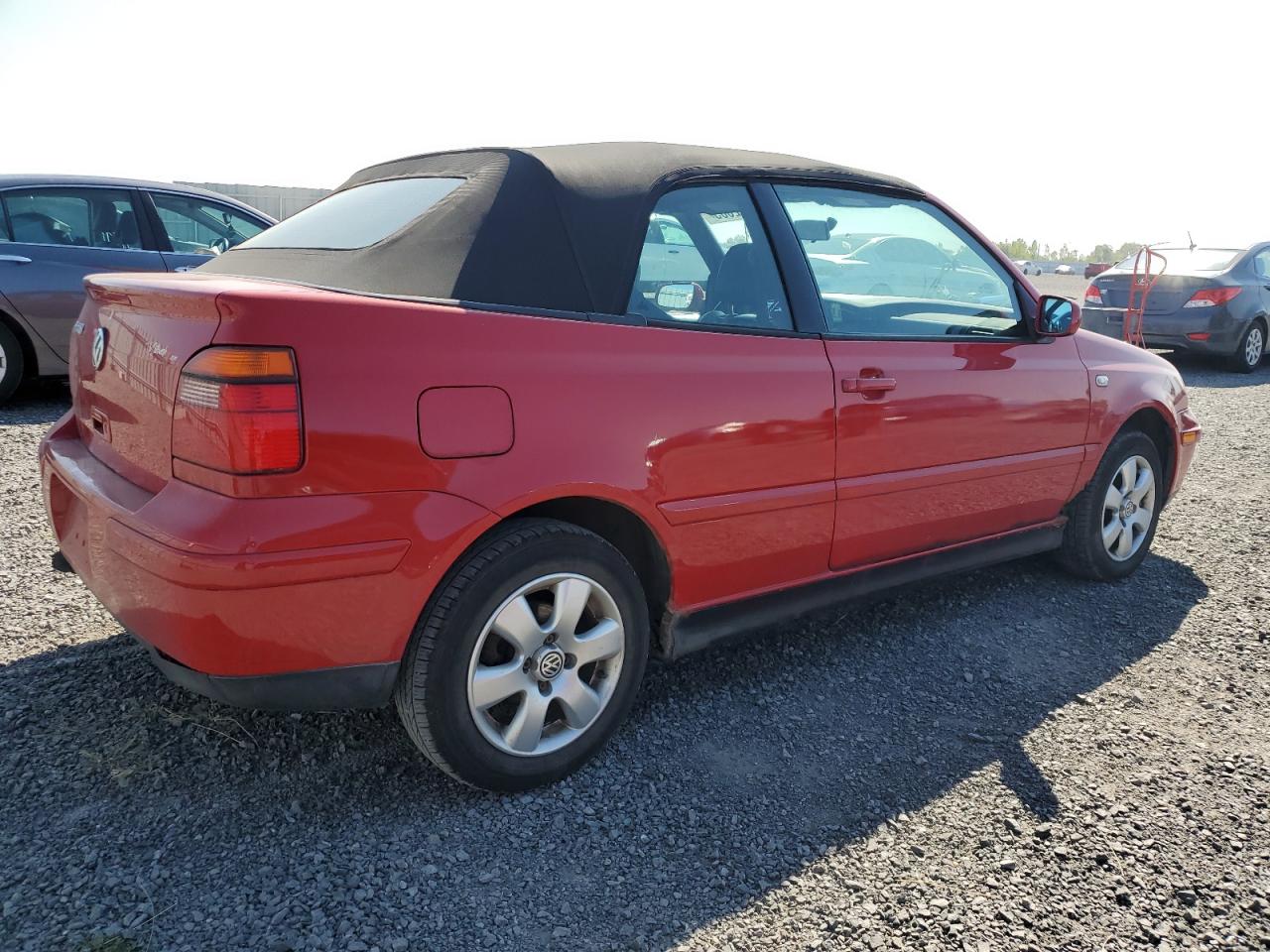 2002 Volkswagen Cabrio Glx Red vin: 3VWDC21V52M810879
