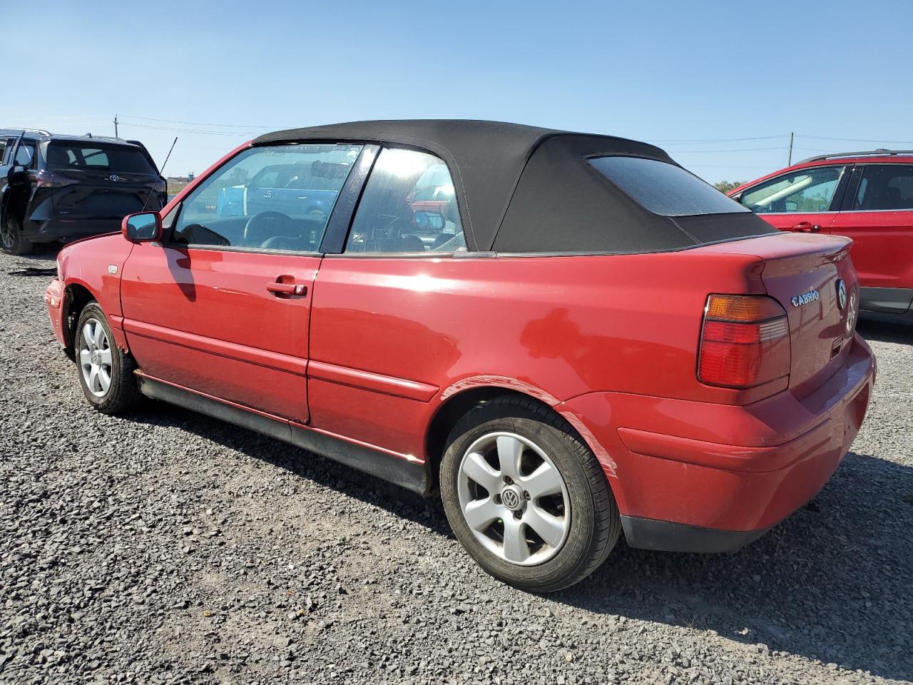2002 Volkswagen Cabrio Glx Red vin: 3VWDC21V52M810879