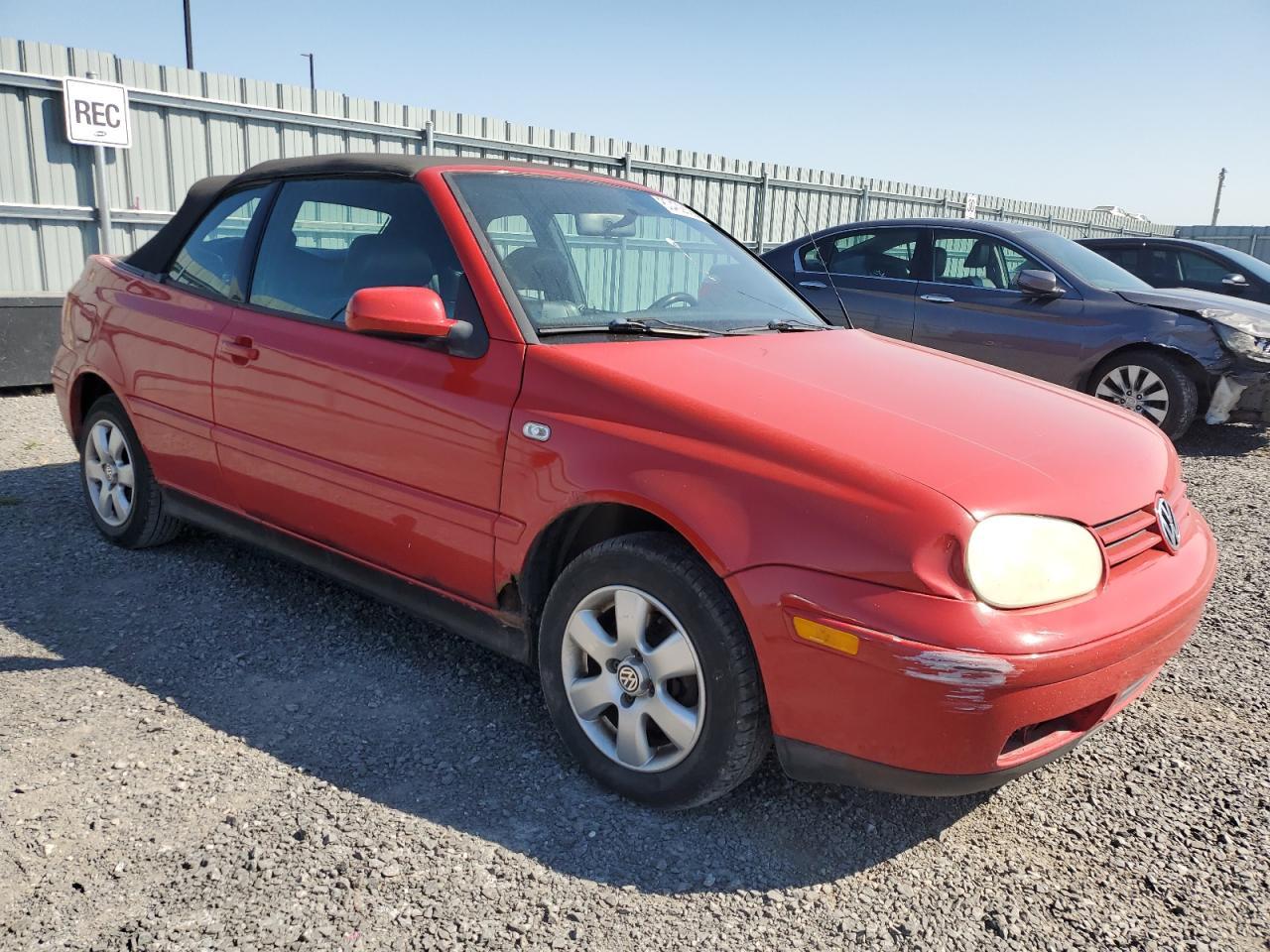 2002 Volkswagen Cabrio Glx Red vin: 3VWDC21V52M810879