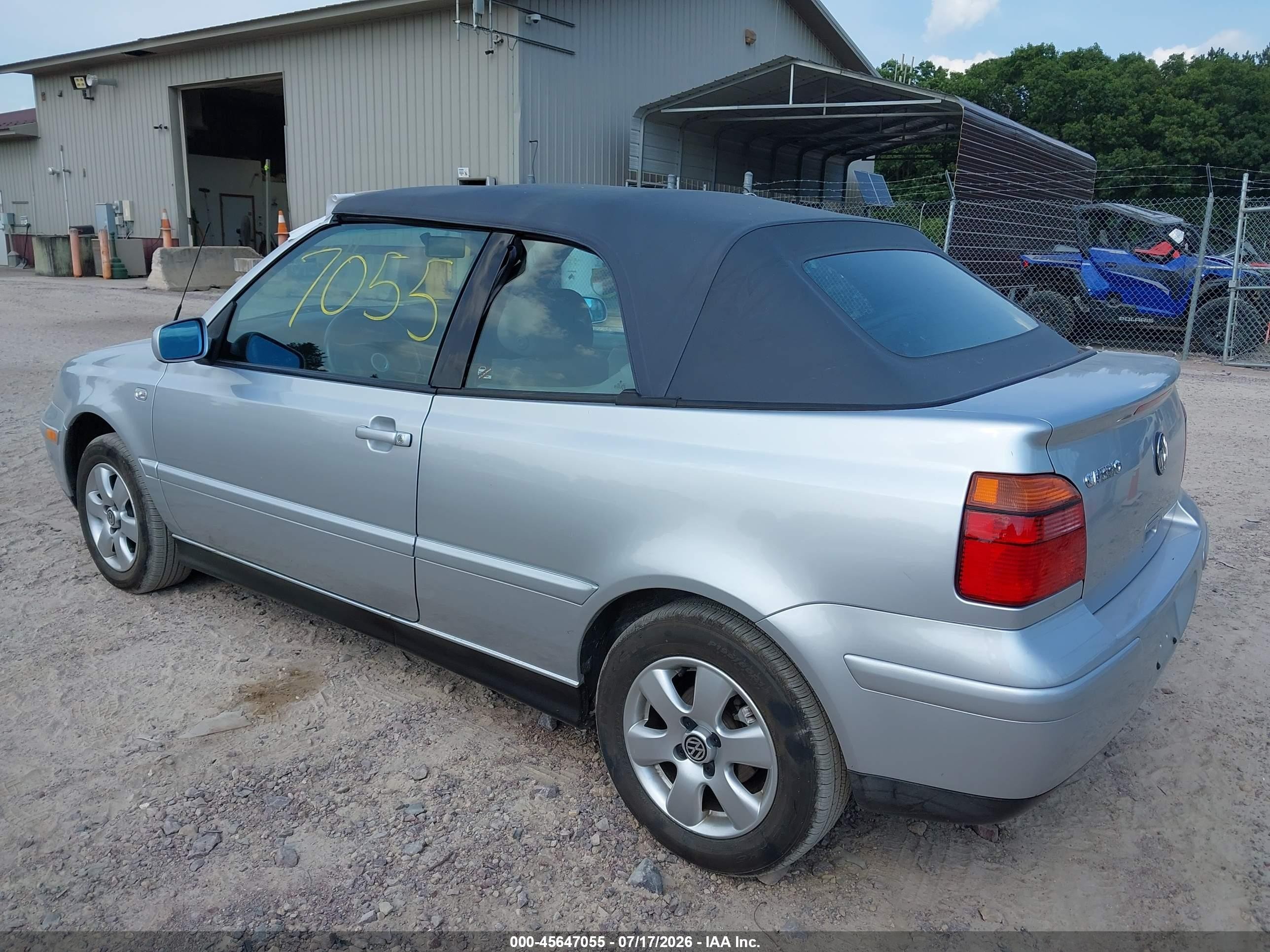2002 Volkswagen Cabrio Glx Silver vin: 3VWDC21V62M806744