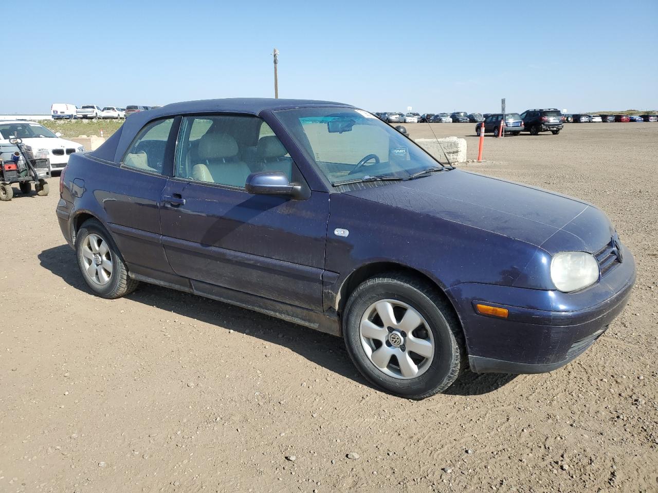 2002 Volkswagen Cabrio Glx Blue vin: 3VWDC21V72M805182