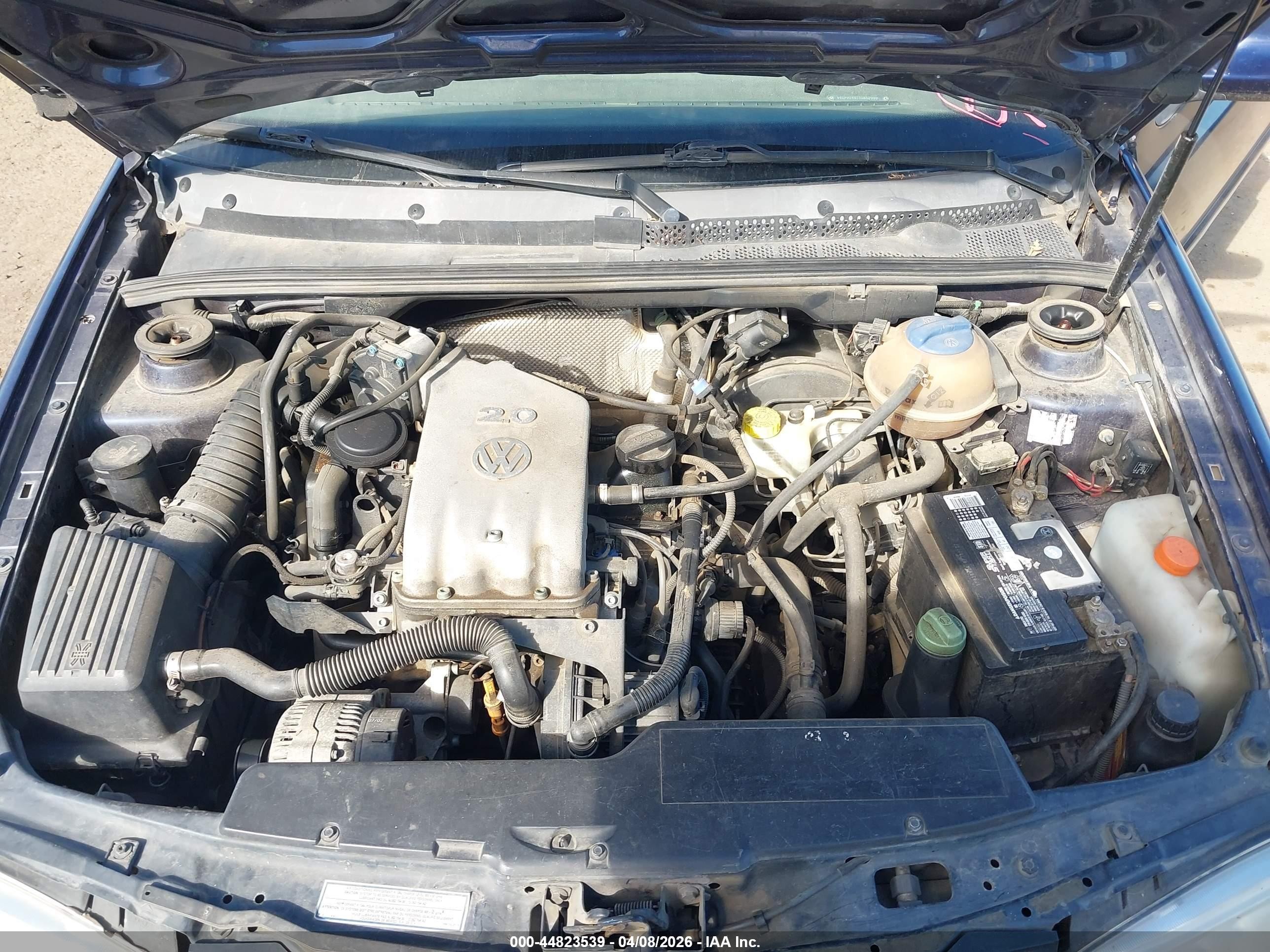 2002 Volkswagen Cabrio Glx Blue vin: 3VWDC21V72M810558