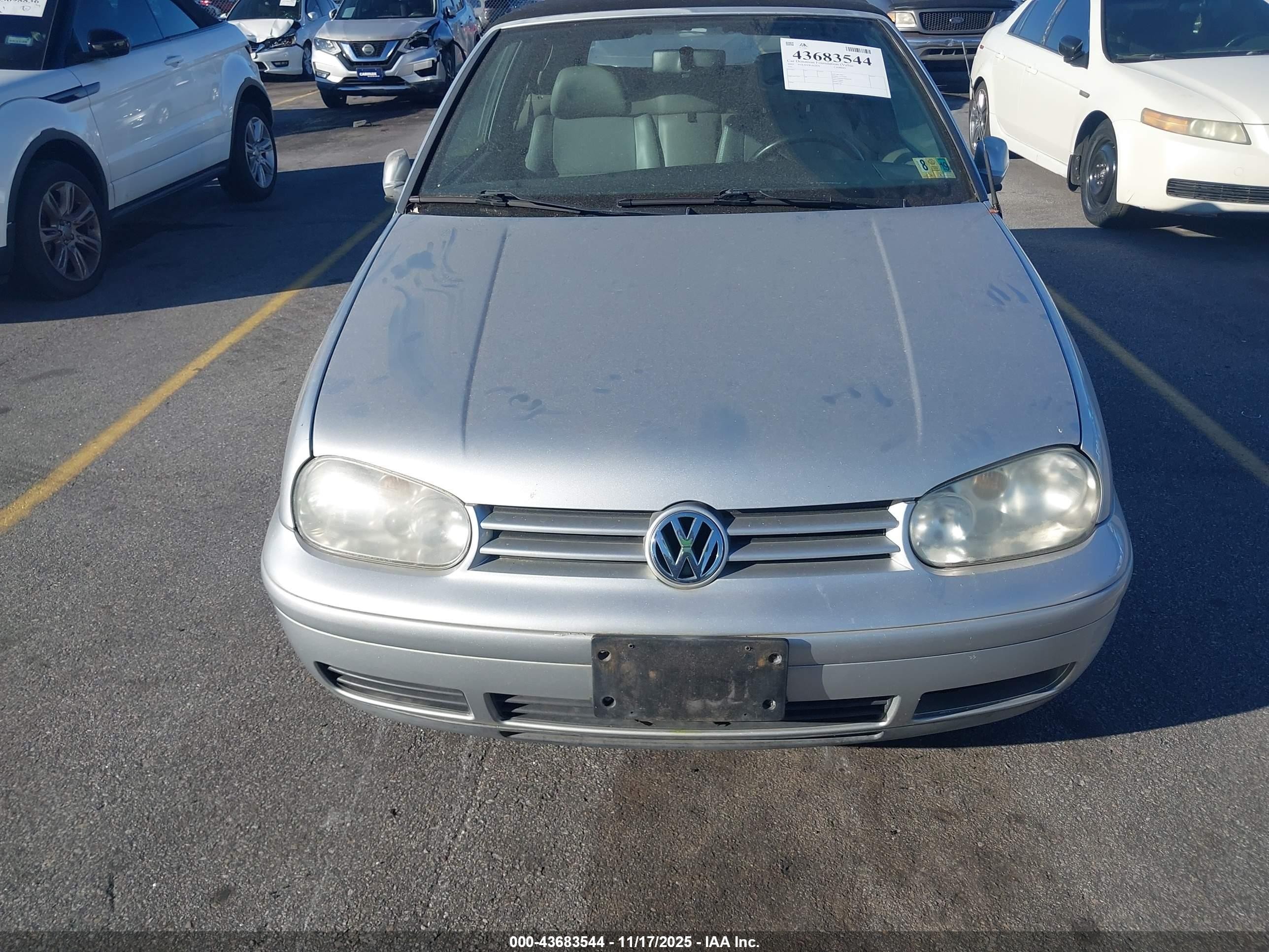 2002 Volkswagen Cabrio Glx Серебряный vin: 3VWDC21VX2M807749